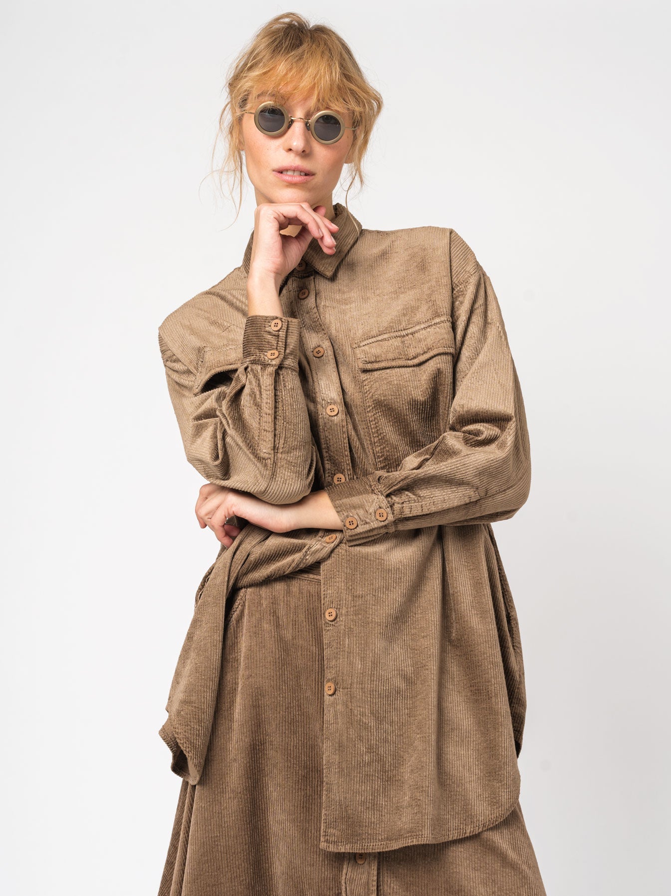 Corduroy long shirt - INN7