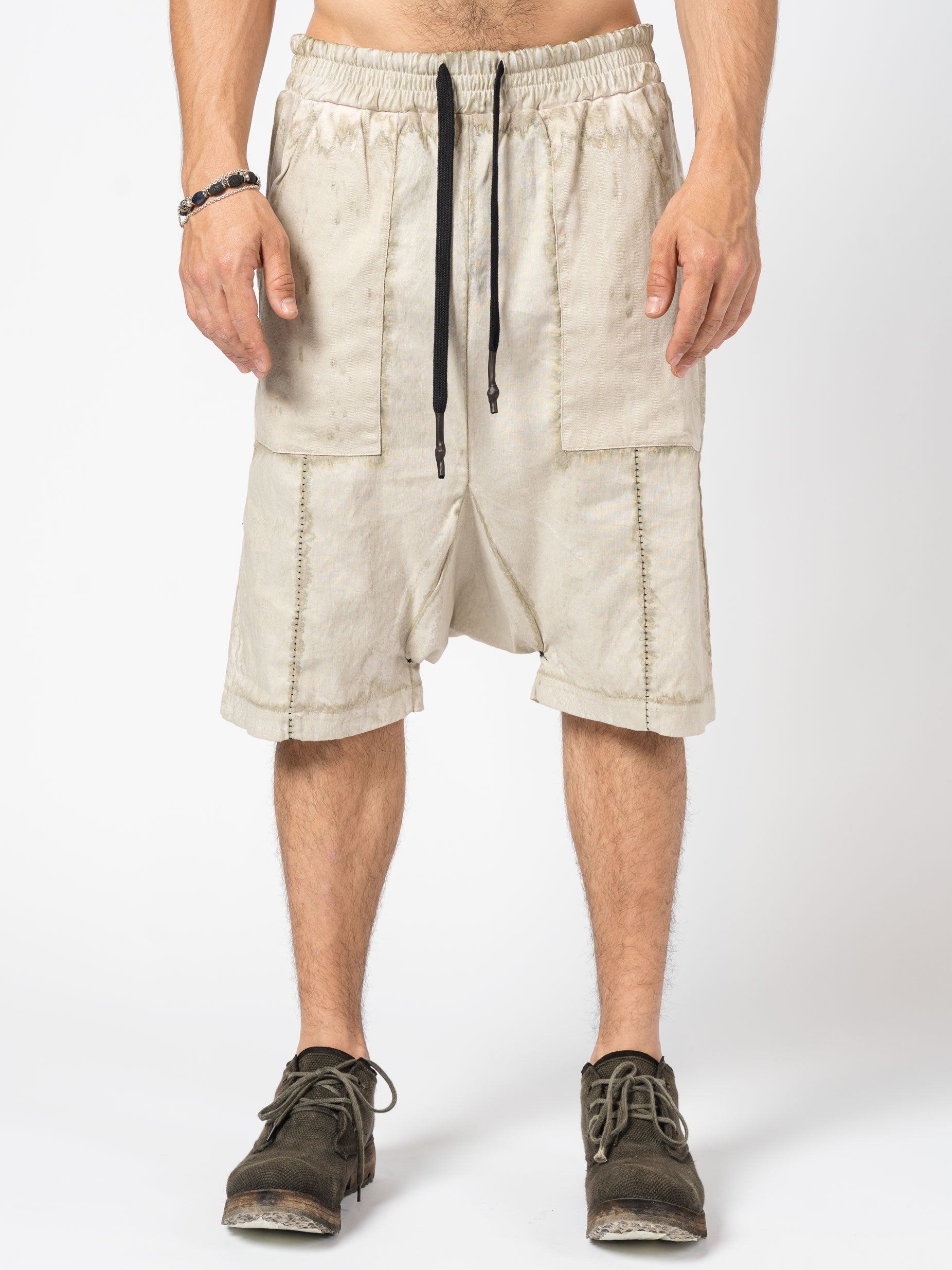 Textured Linen Blend Shorts - INN7