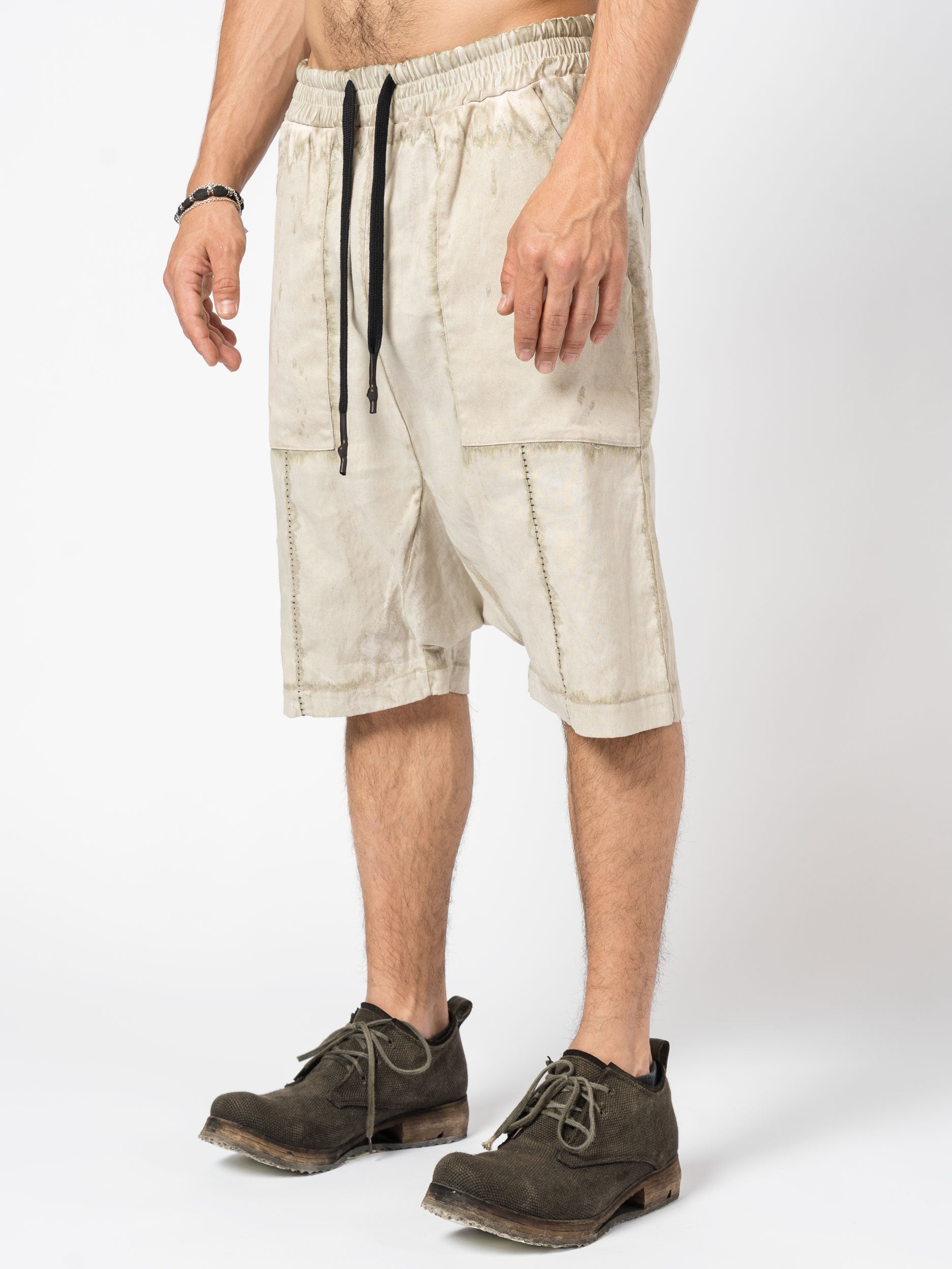 Textured Linen Blend Shorts - INN7