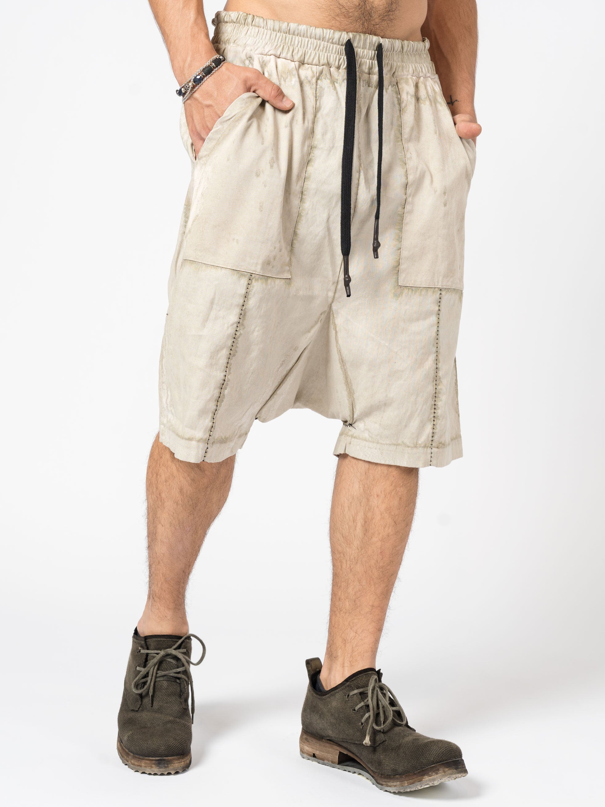 Textured Linen Blend Shorts - INN7