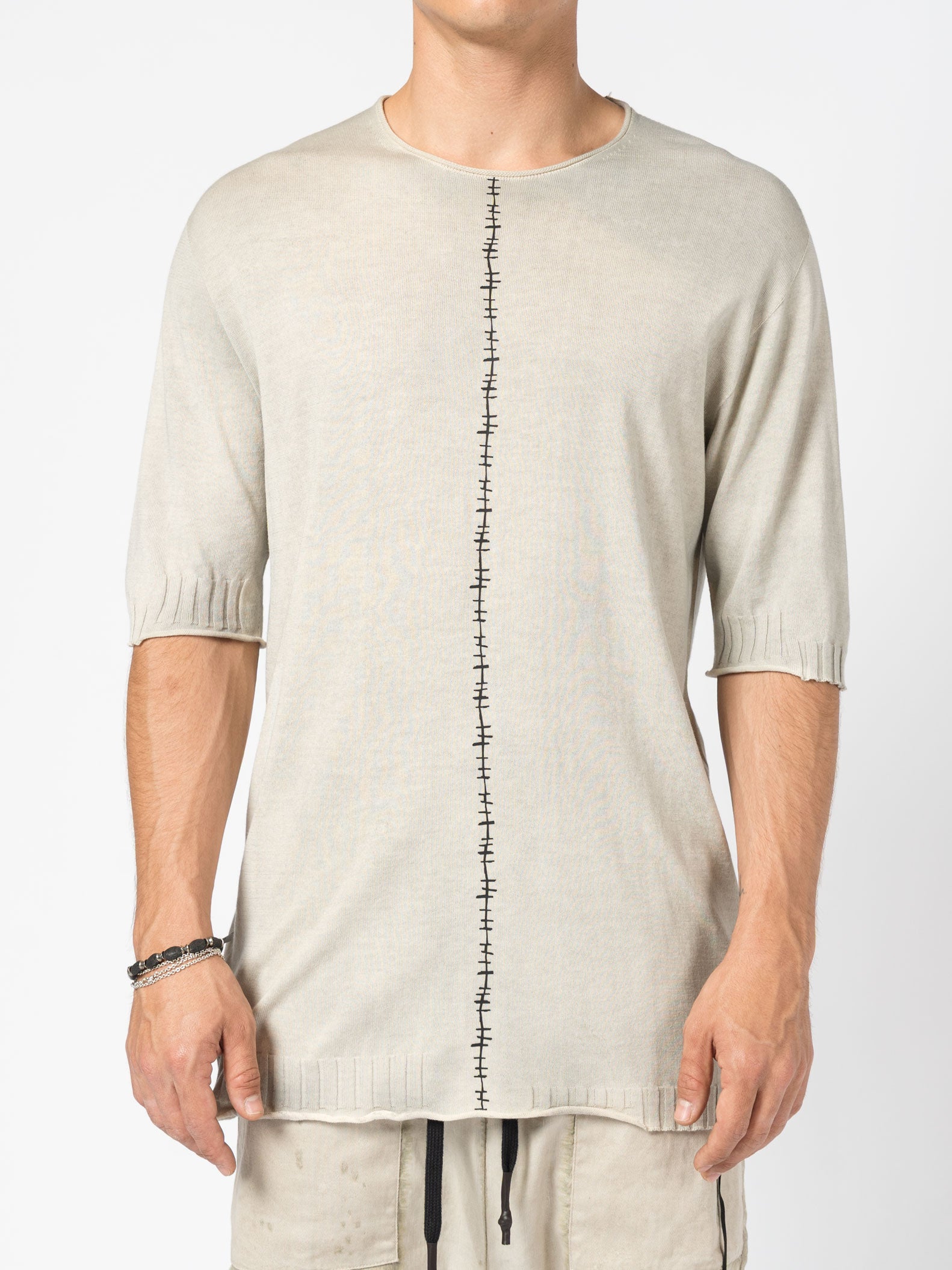 Center Stitch Knit Tee - INN7