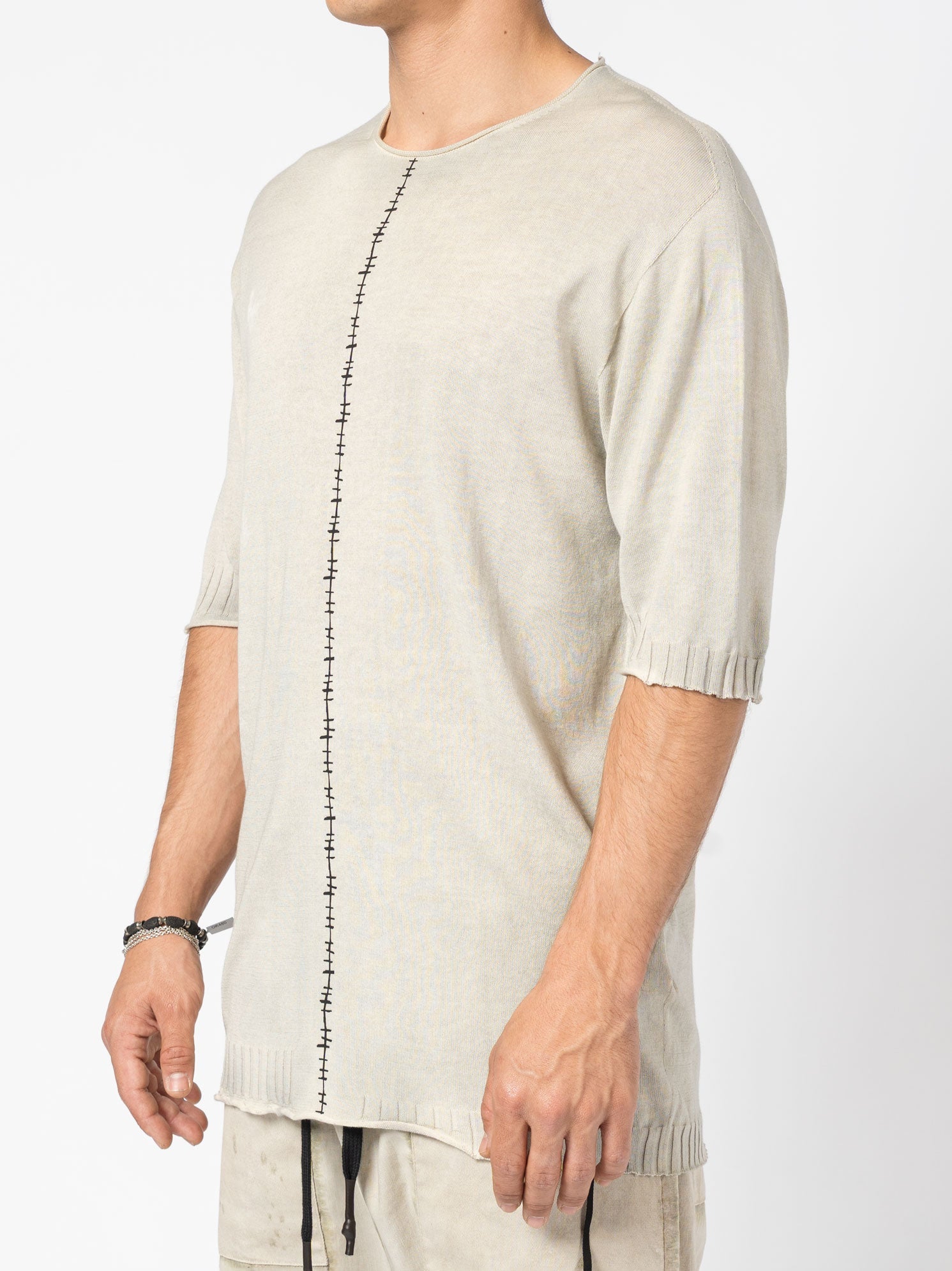 Center Stitch Knit Tee - INN7