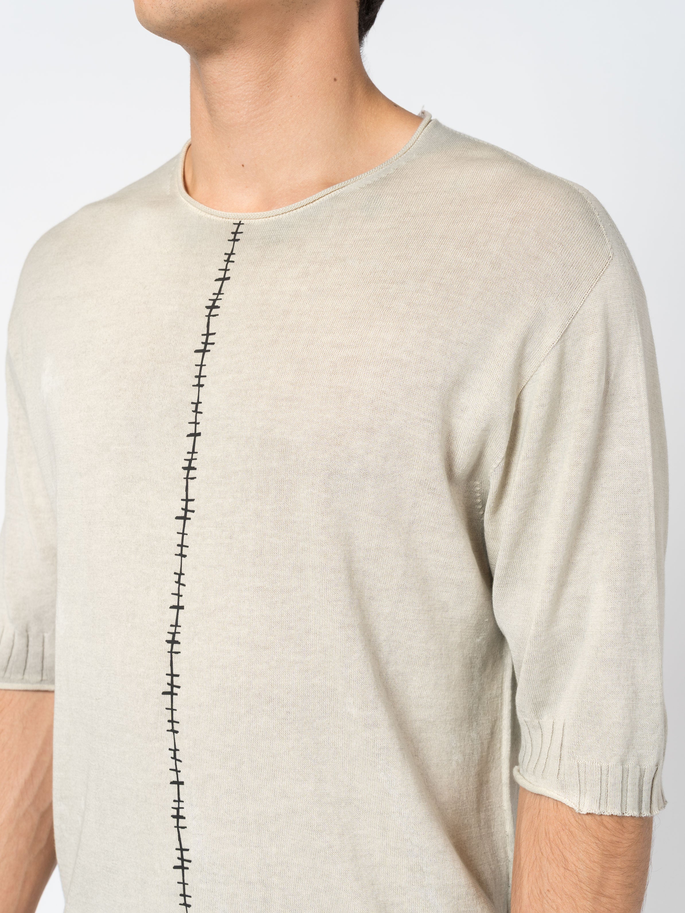 Center Stitch Knit Tee - INN7