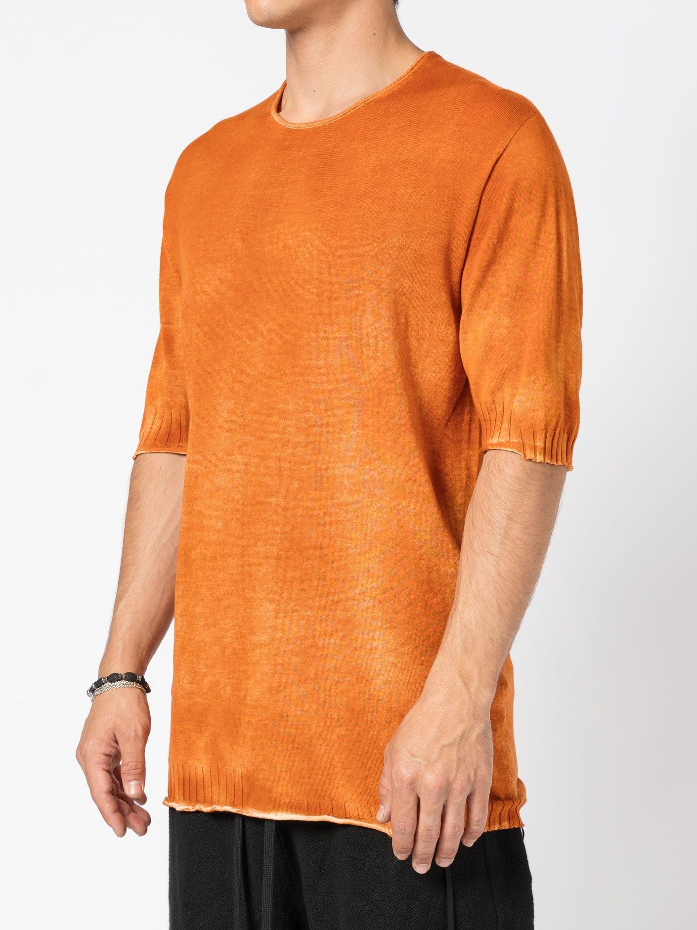 Lightweight Ribbed Knit Tee - INN7