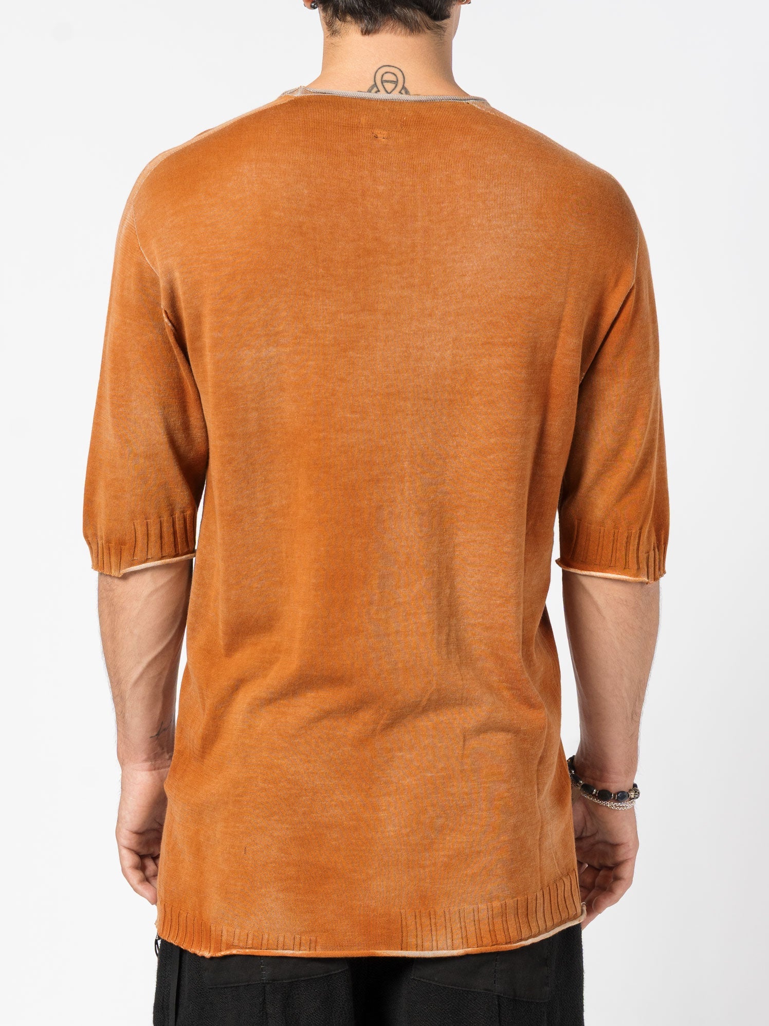 Lightweight Ribbed Knit Tee - INN7