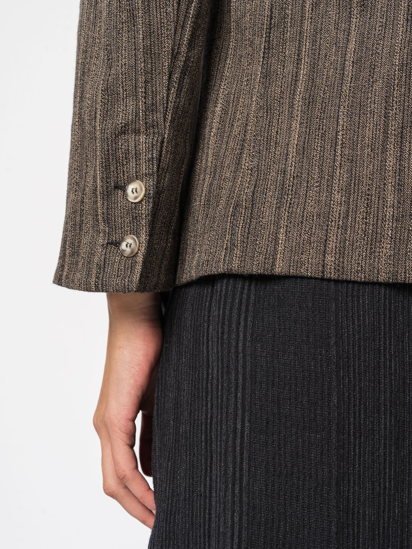 Single-button striped jacket - INN7