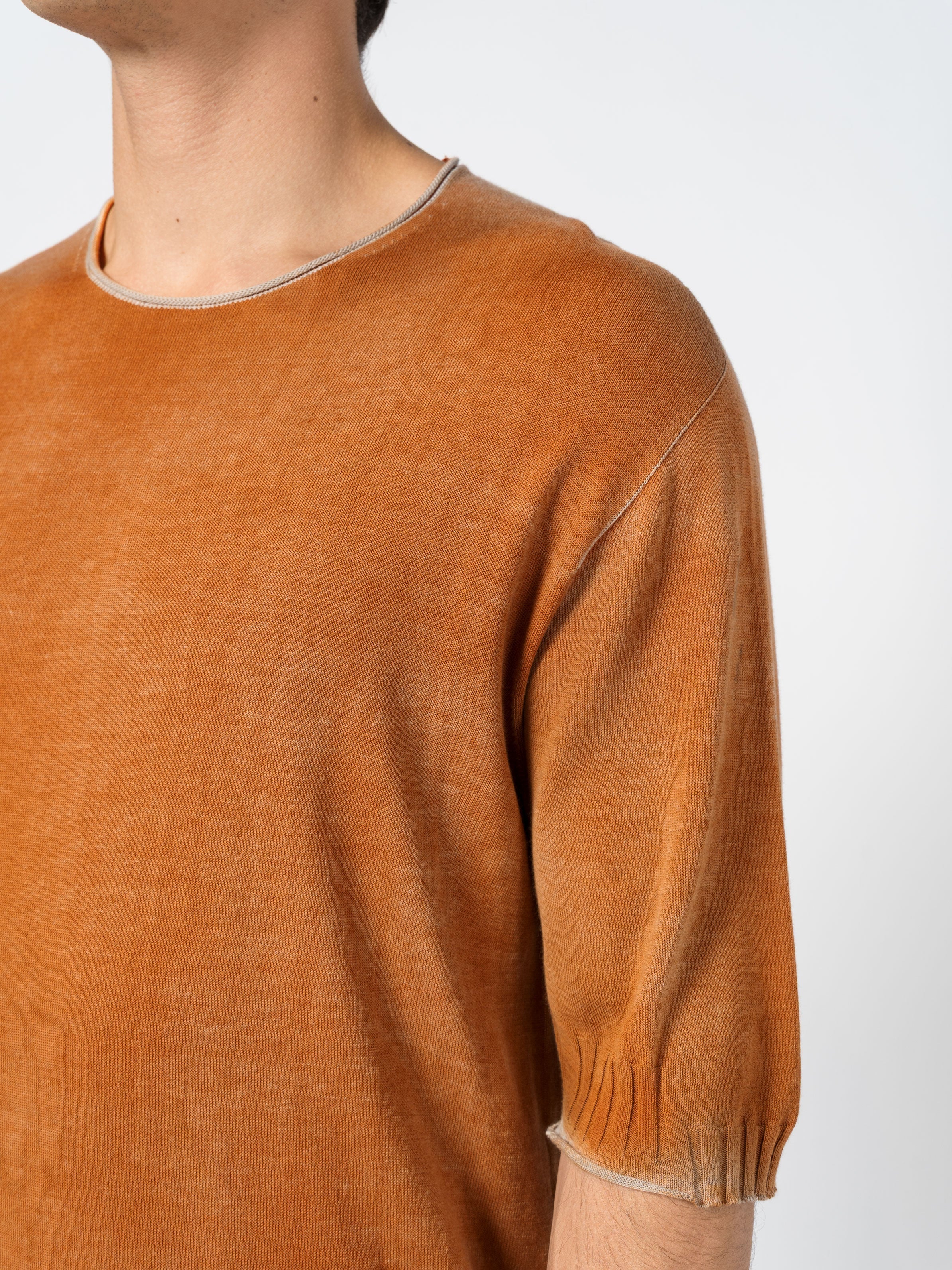 Lightweight Ribbed Knit Tee - INN7