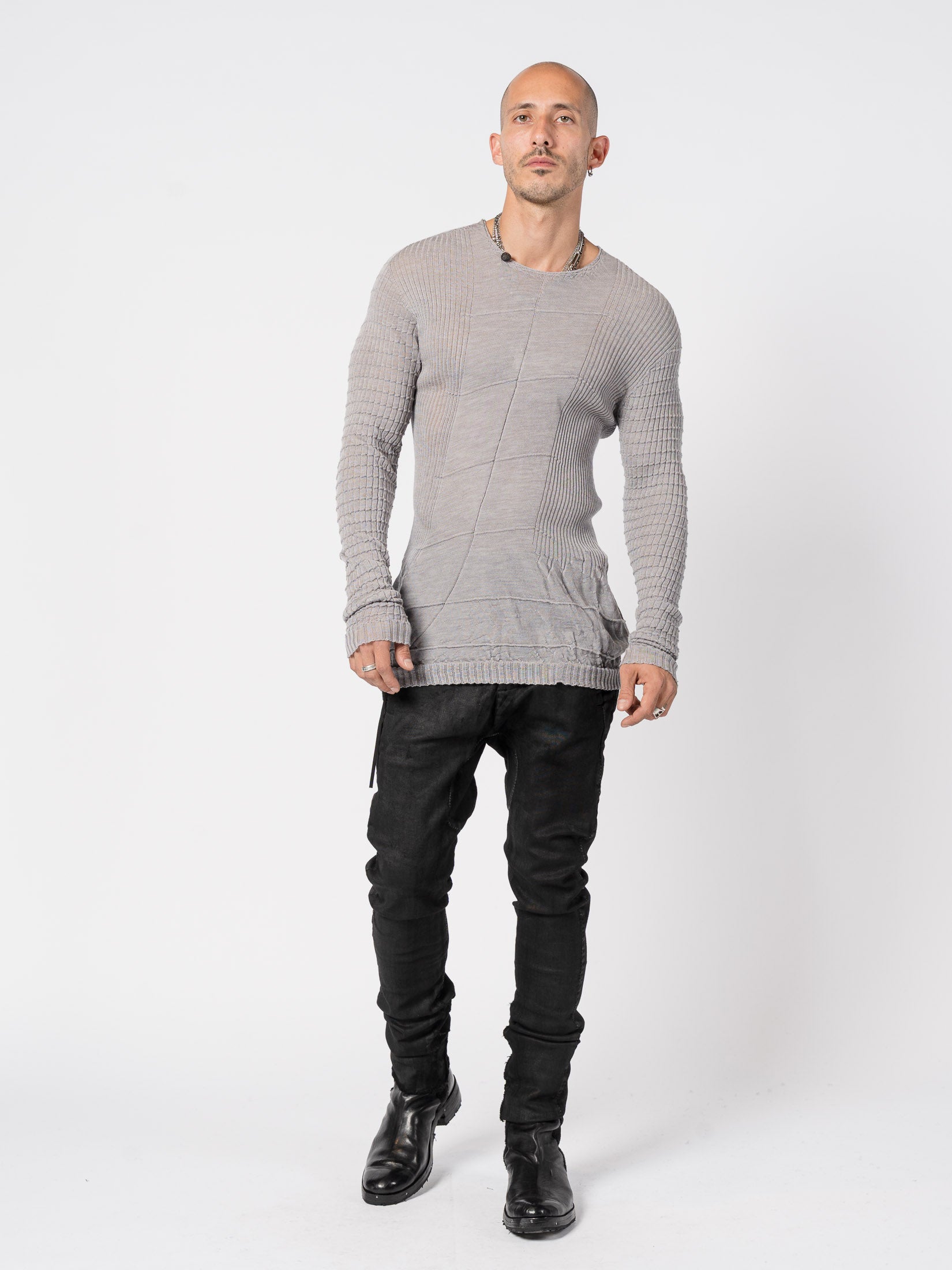 Light Twist Wool Textured Knit
