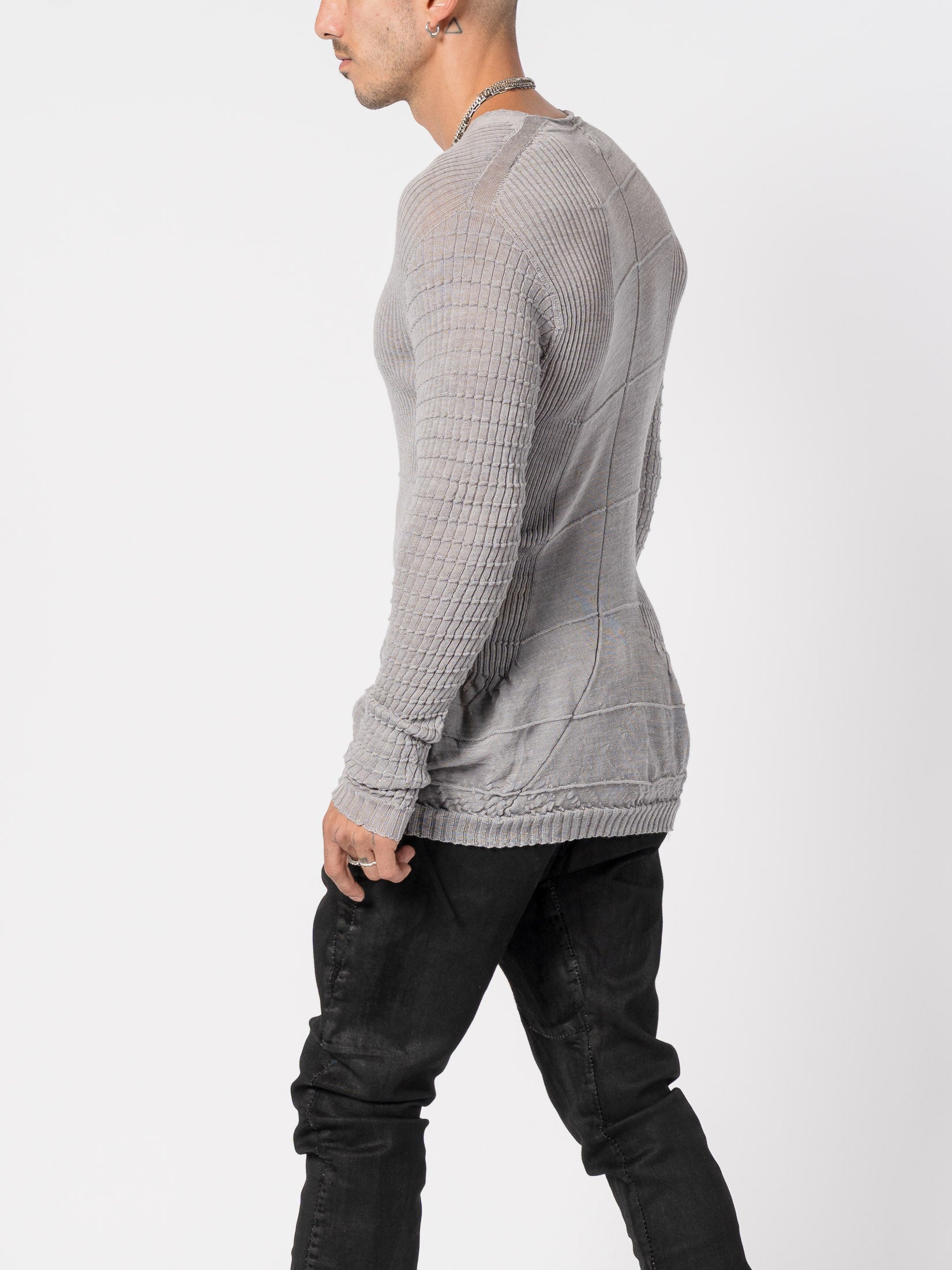 Light Twist Wool Textured Knit