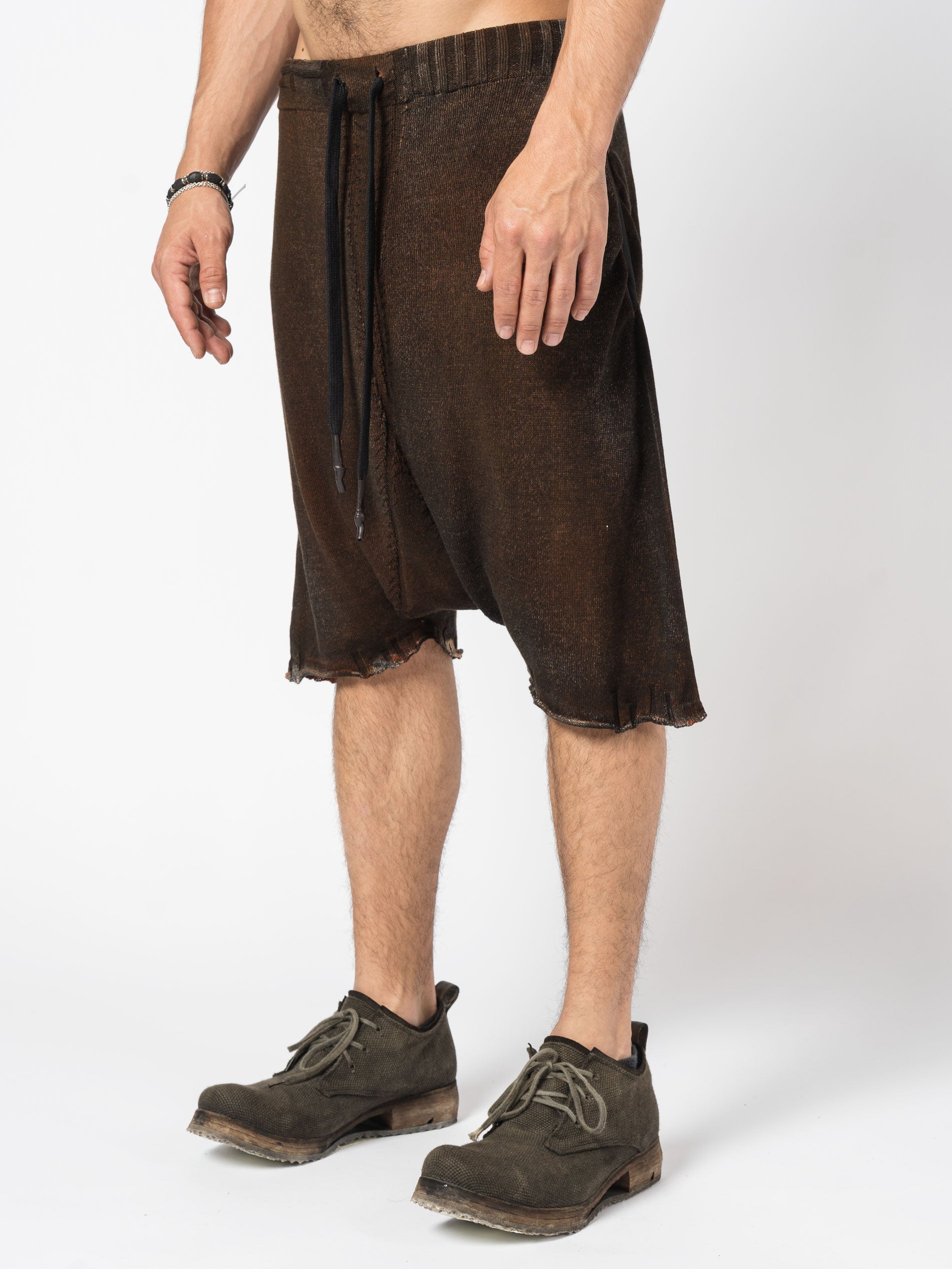 Knit Drop-Crotch Shorts - INN7