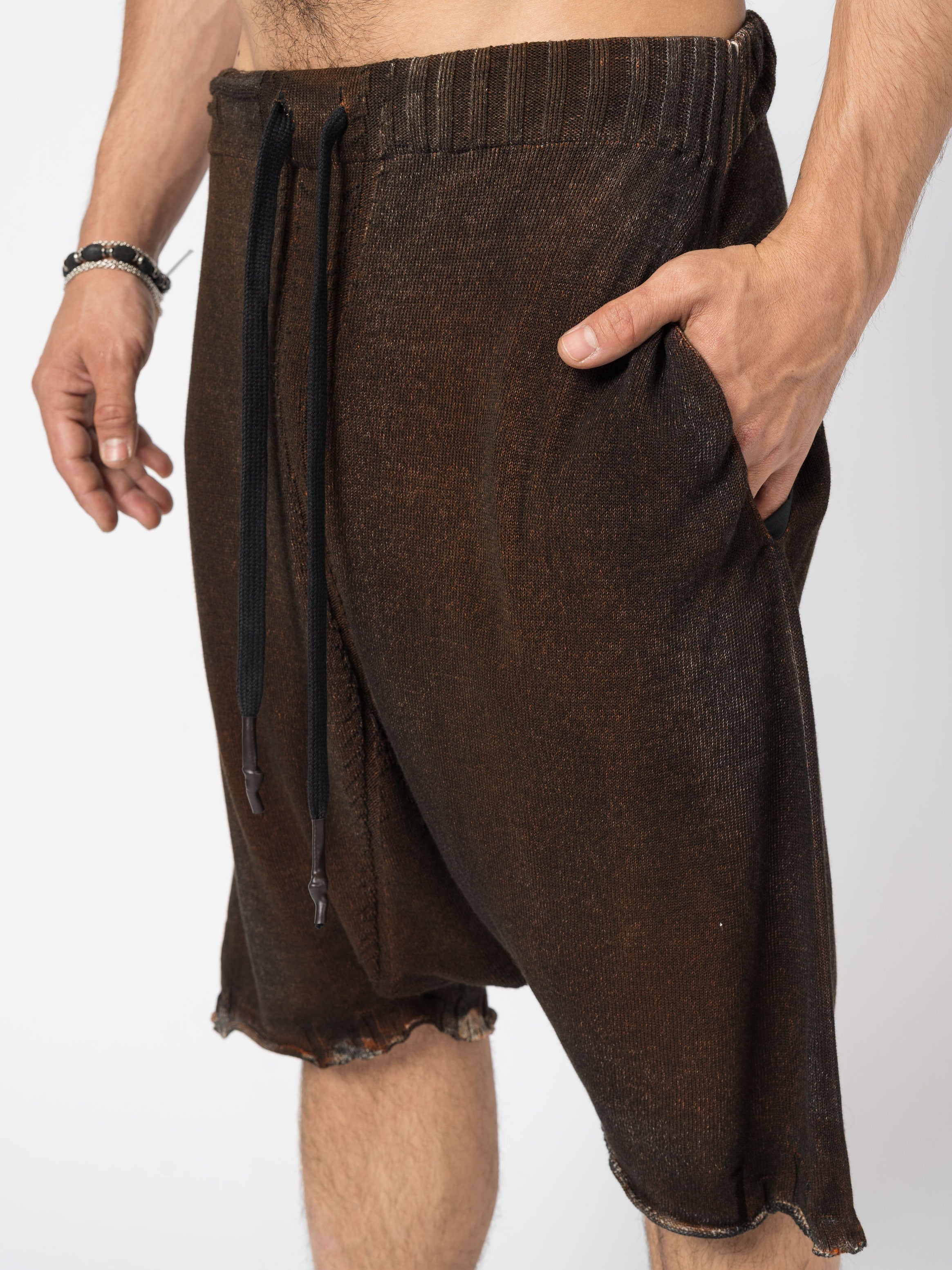 Knit Drop-Crotch Shorts - INN7