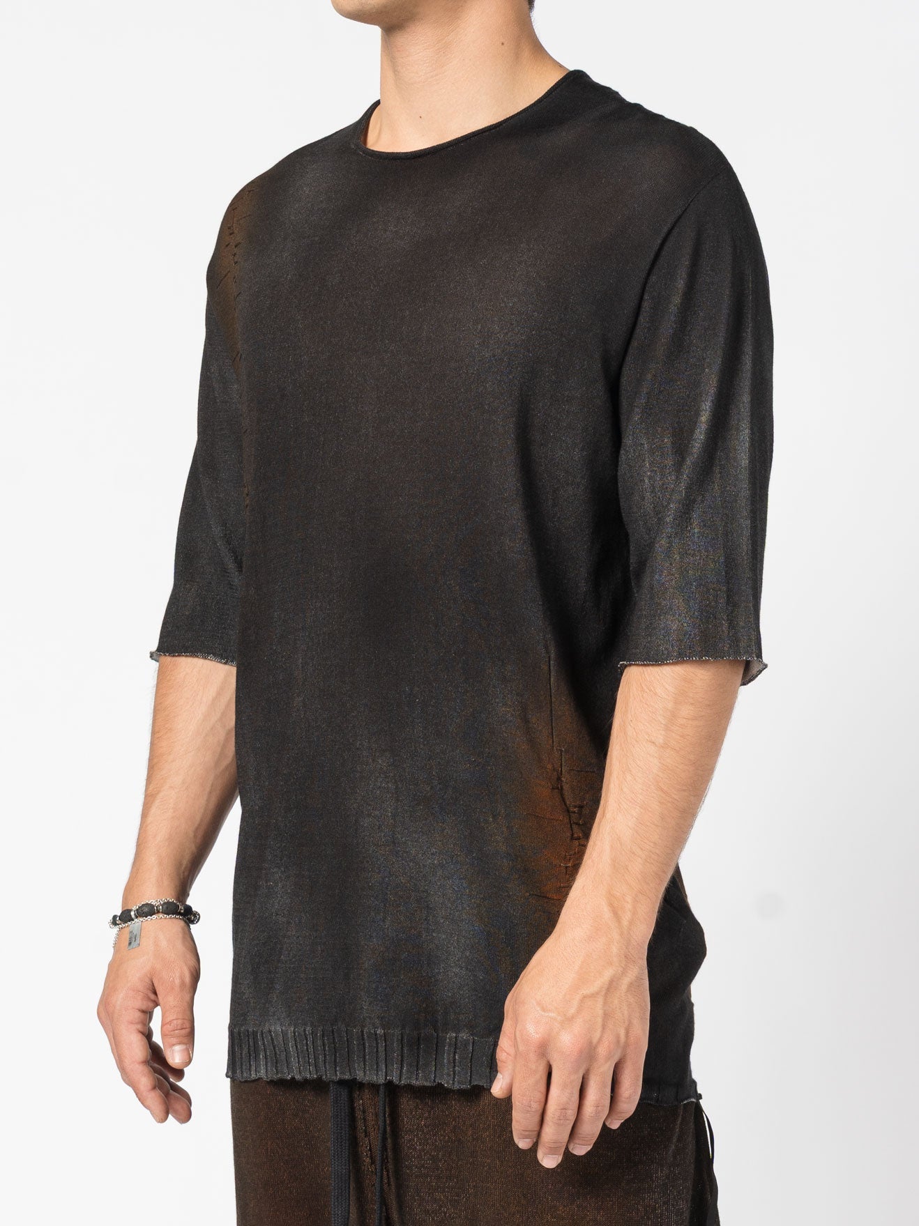 Hand-Dyed Distressed Tee - INN7