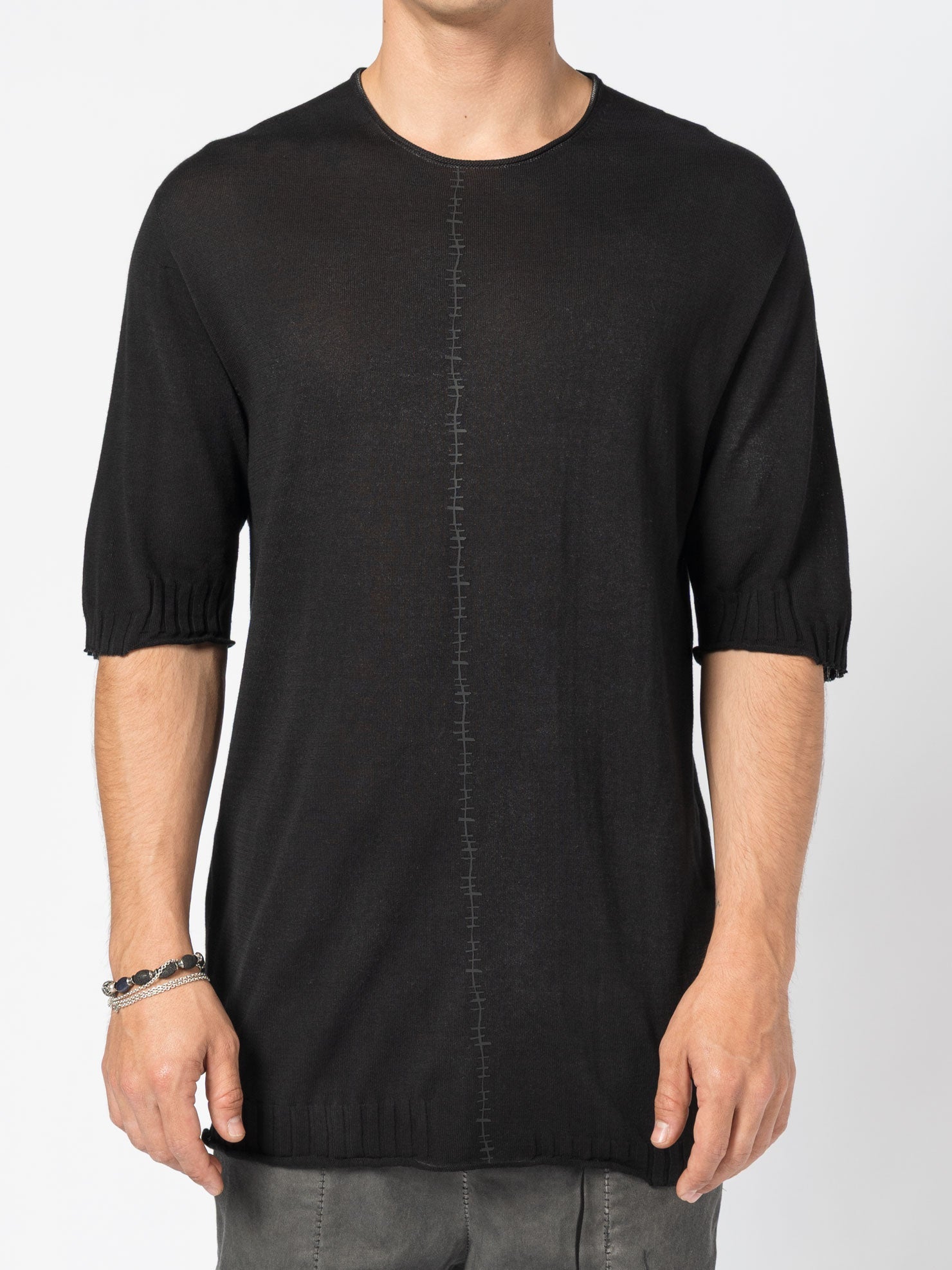 Center Stitch Knit Tee
