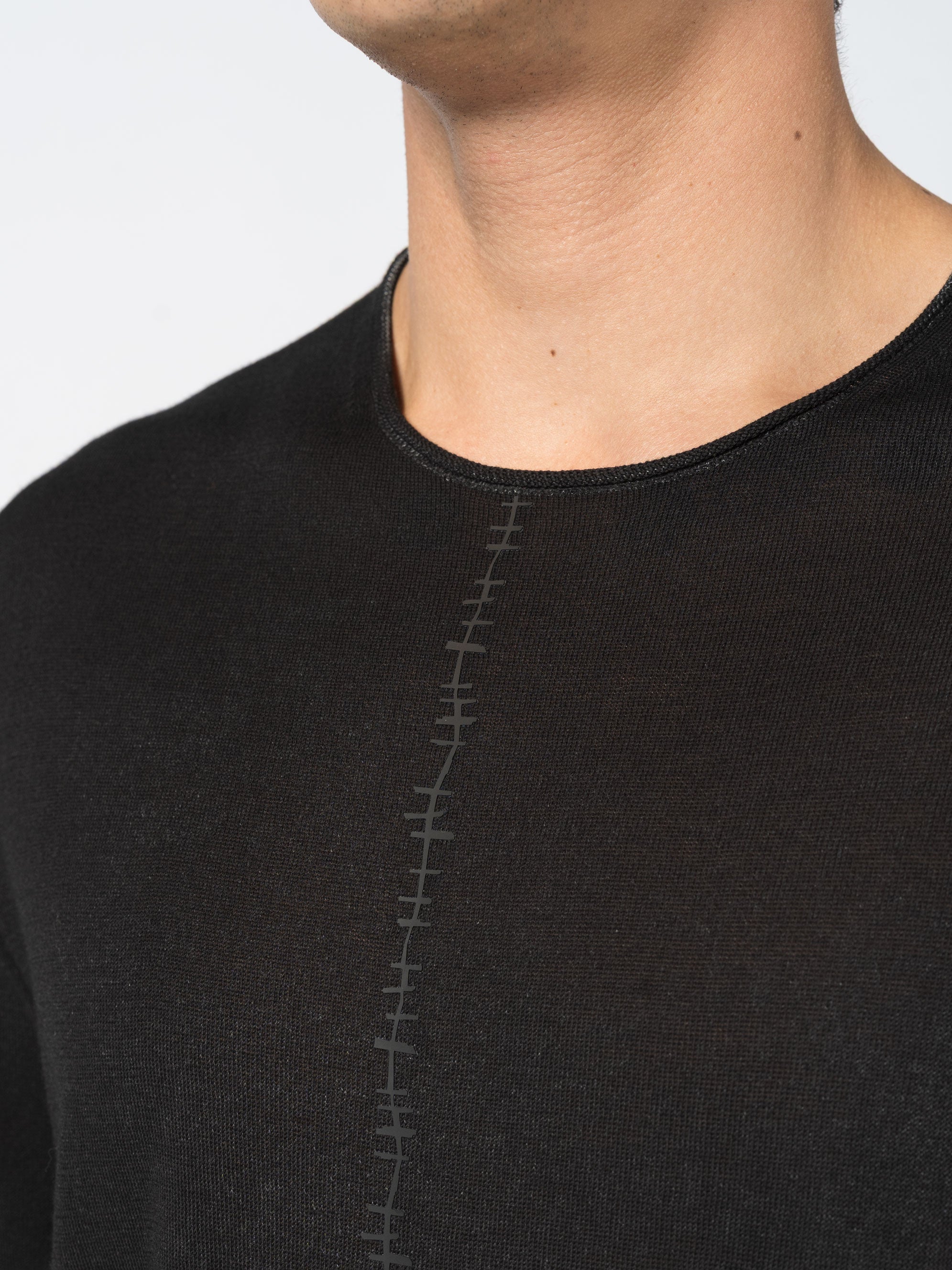 Center Stitch Knit Tee