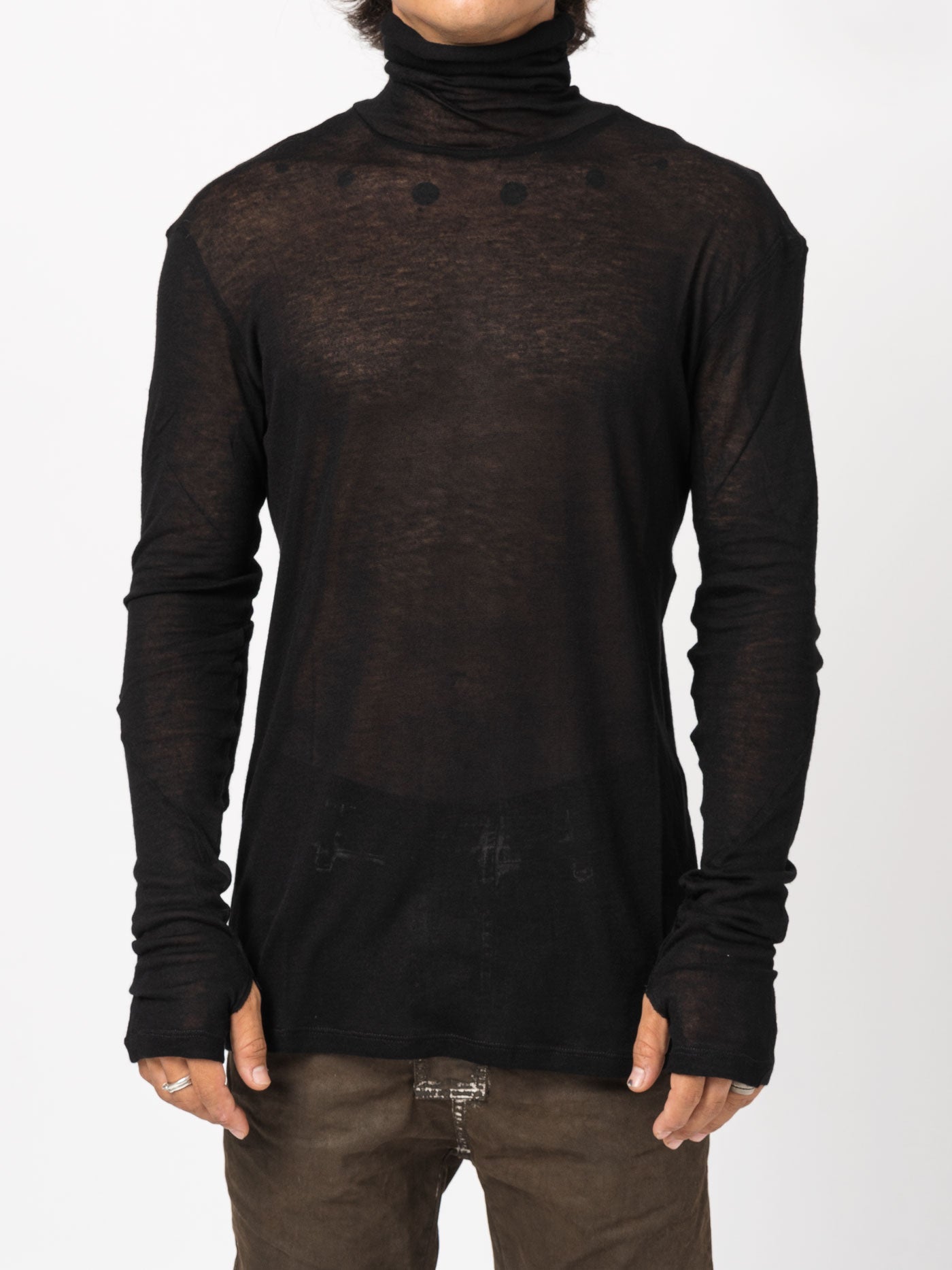Sheer Turtleneck Shirt - INN7