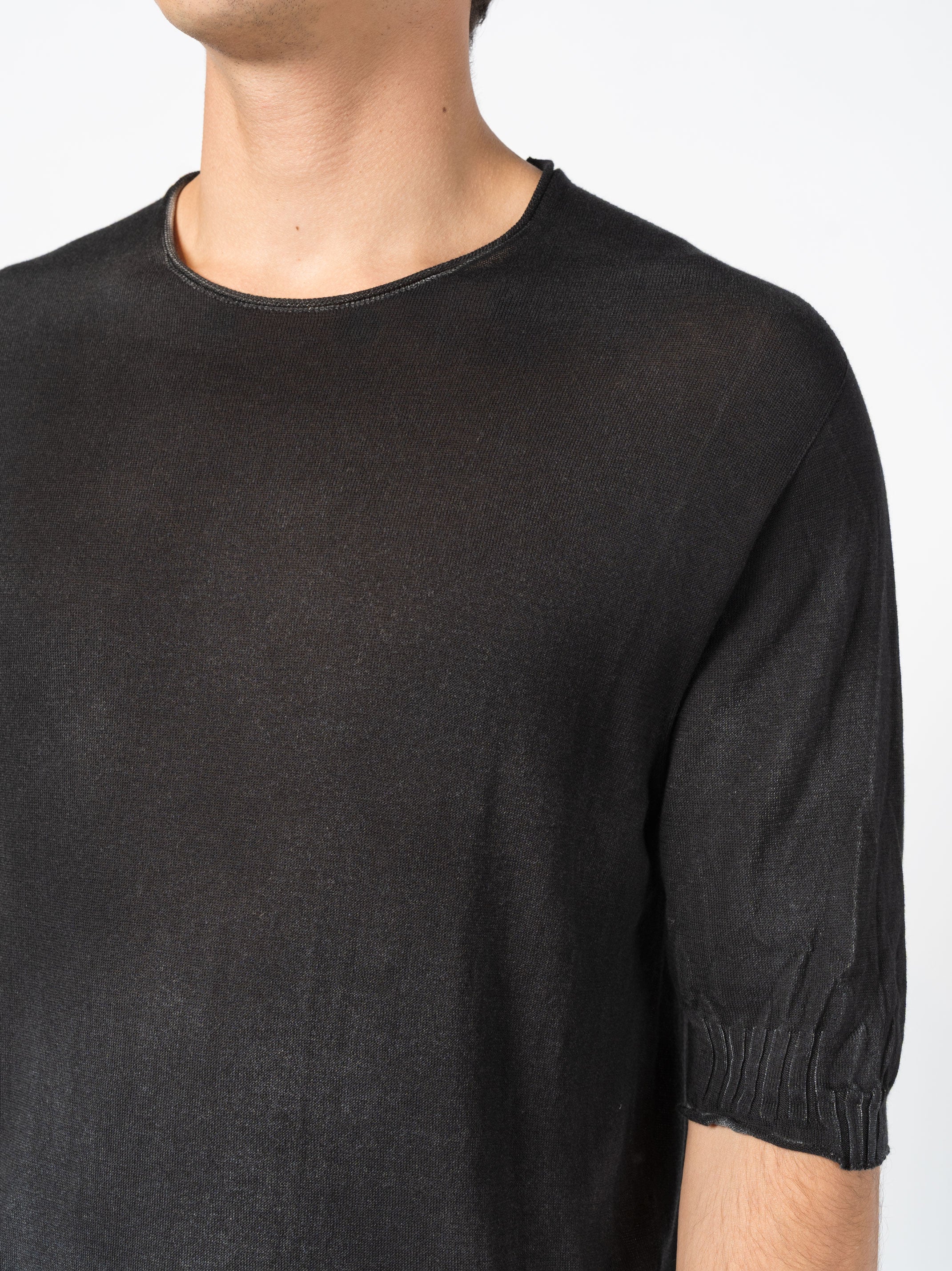 Lightweight Ribbed Knit Tee - INN7