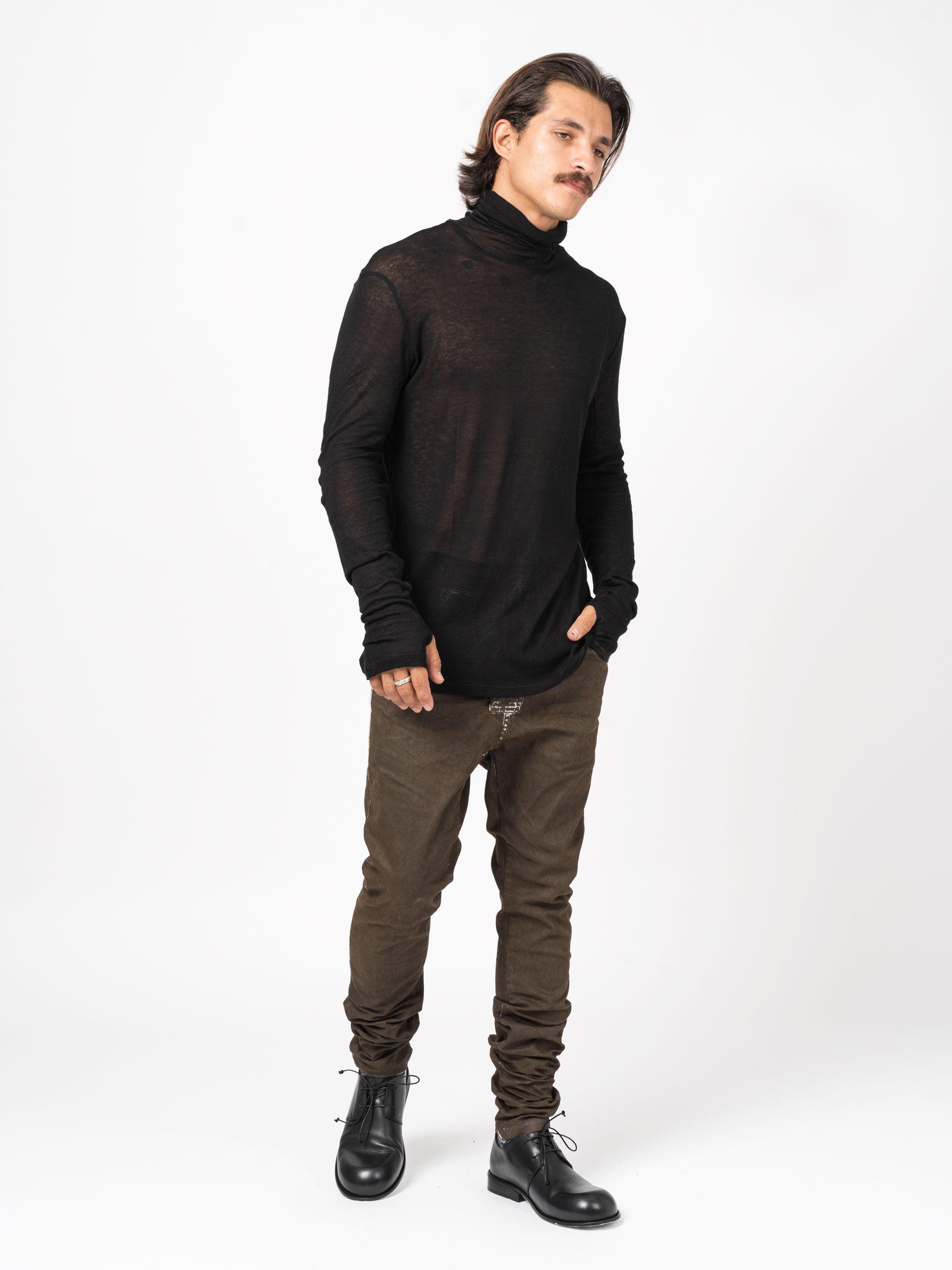 Sheer Turtleneck Shirt - INN7