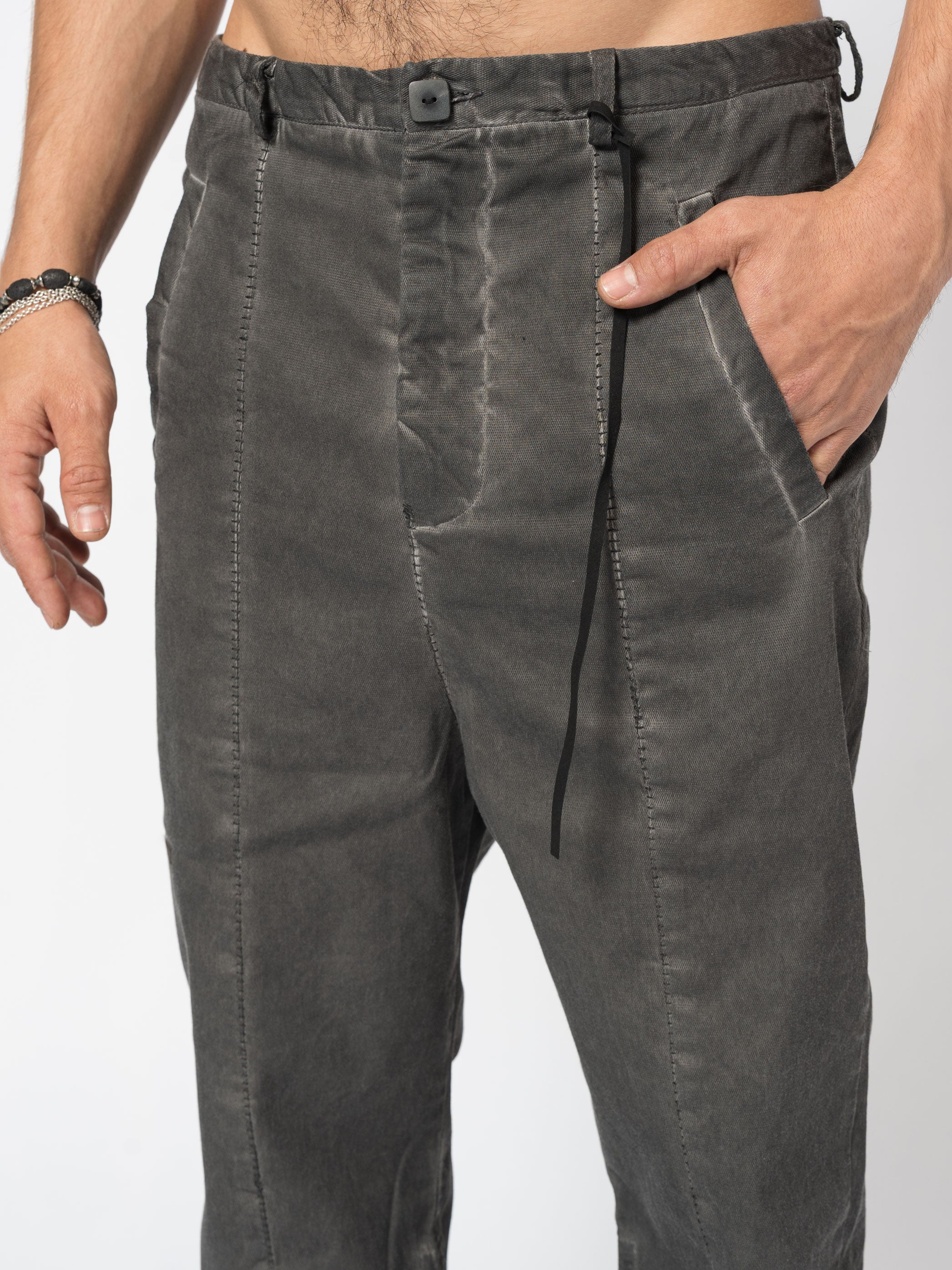 Washed Cotton Tapered Pants - INN7