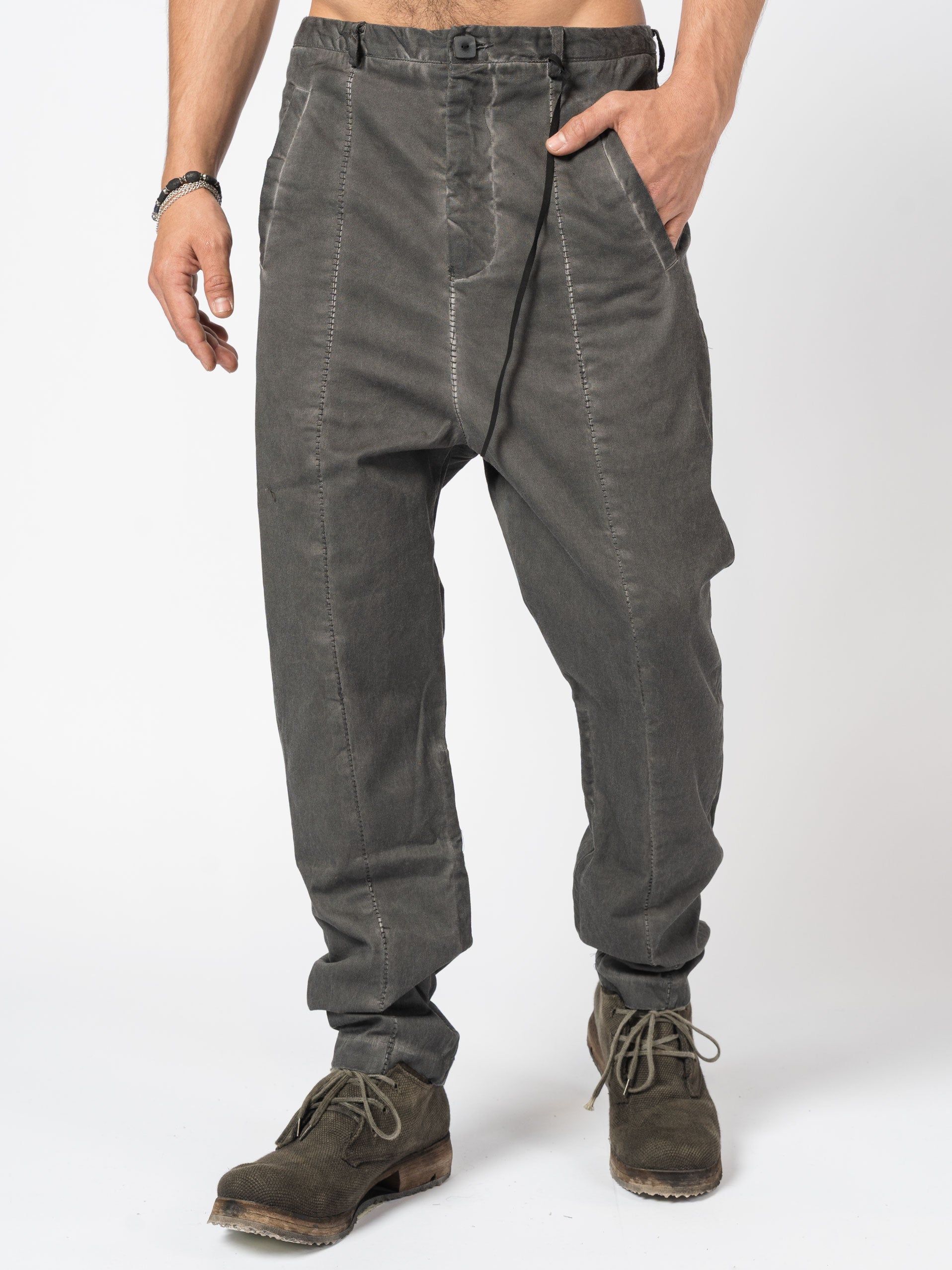 Washed Cotton Tapered Pants - INN7