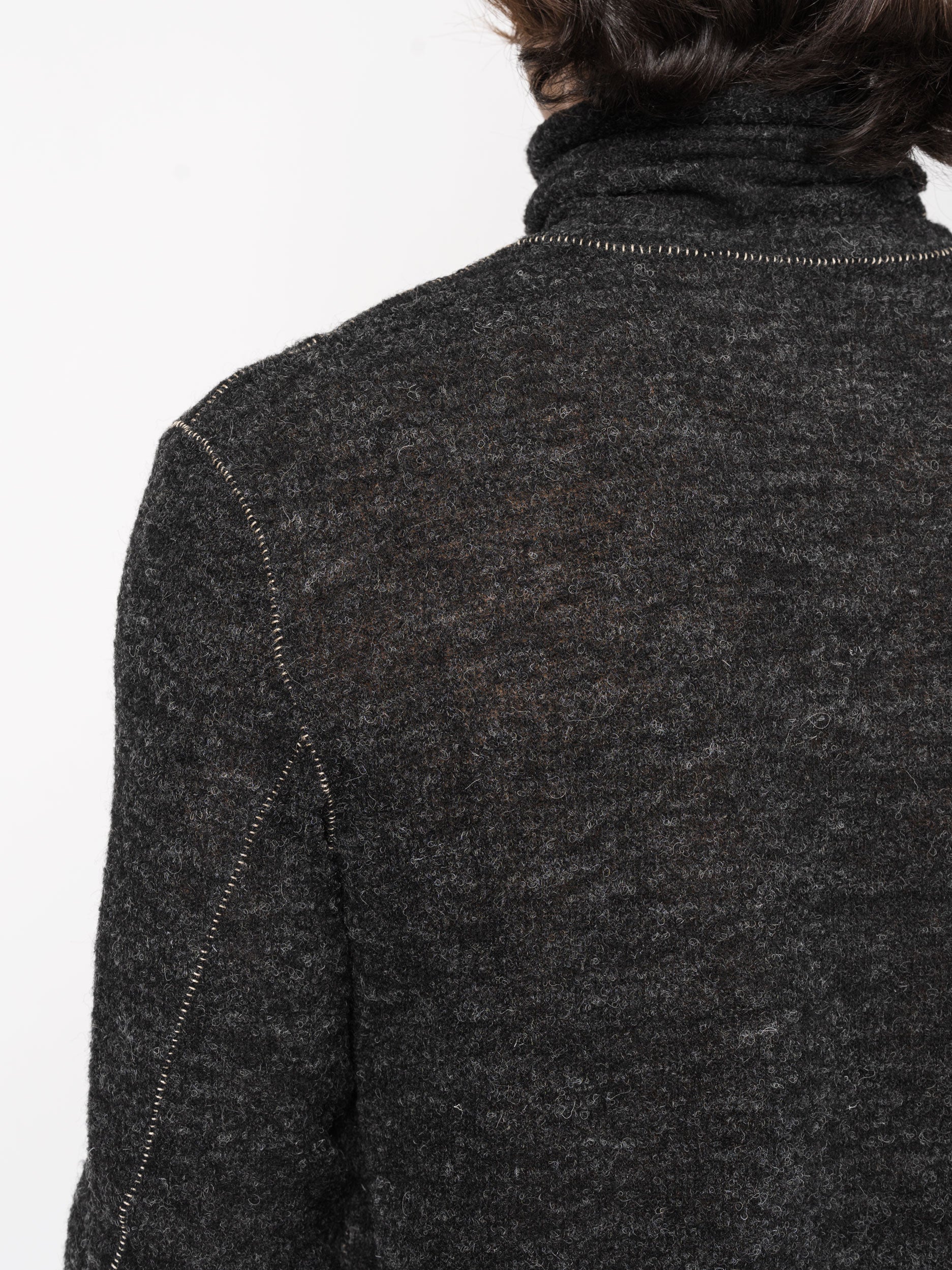 Textured Wool Turtleneck Knit - INN7