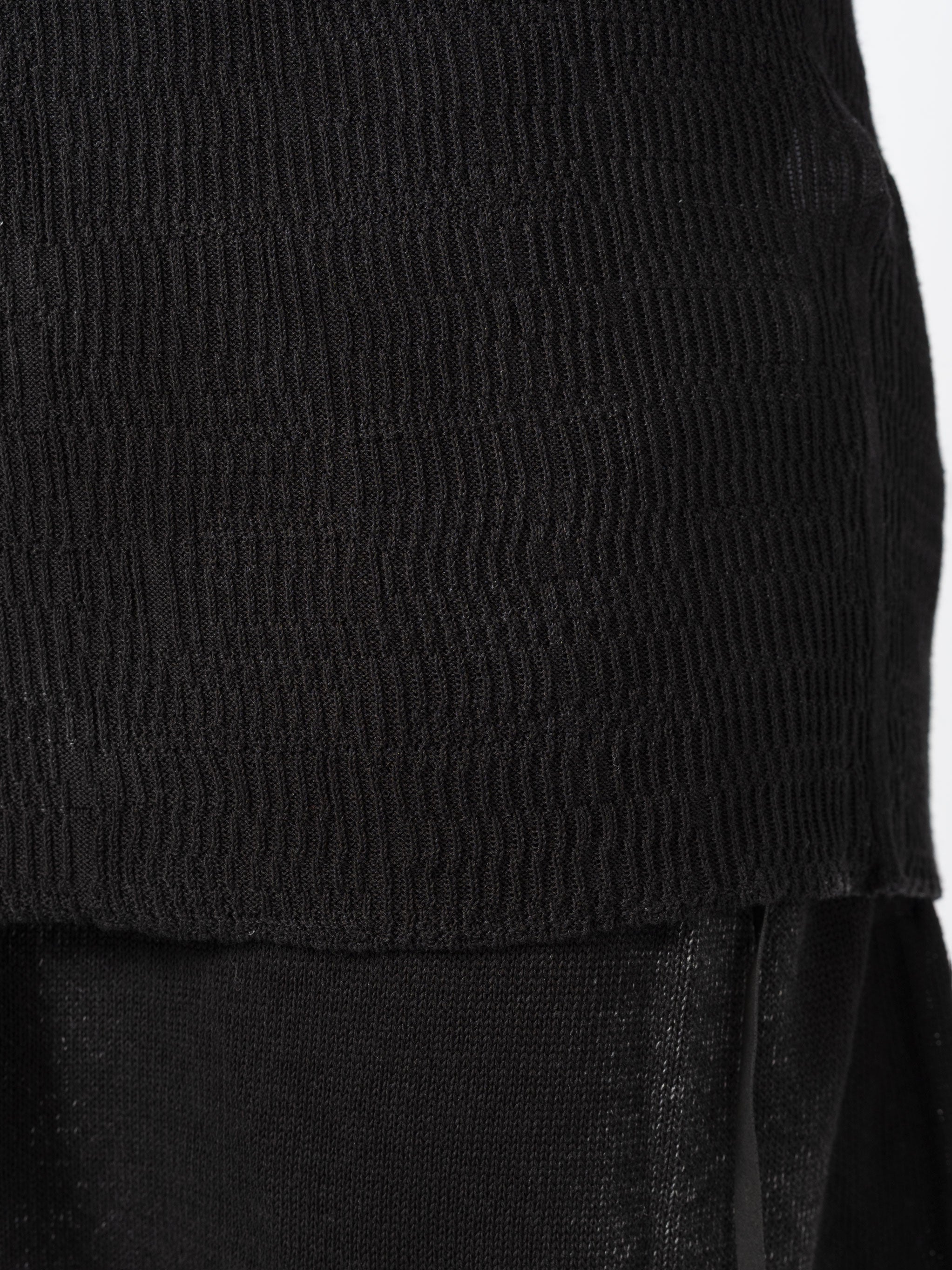 Semi-Sheer Rib Knit Tee - INN7