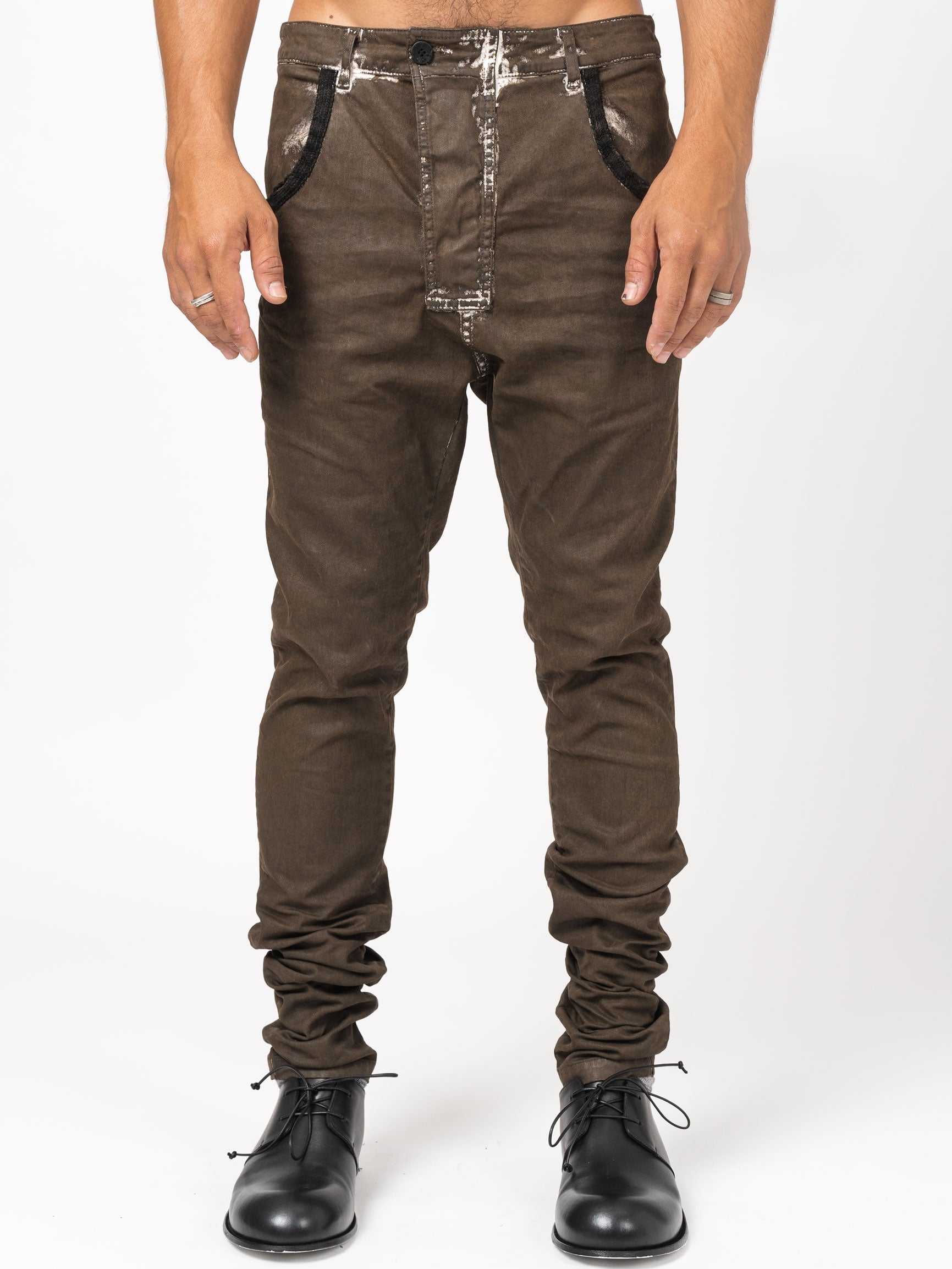 Distressed Slim Fit Pants - INN7