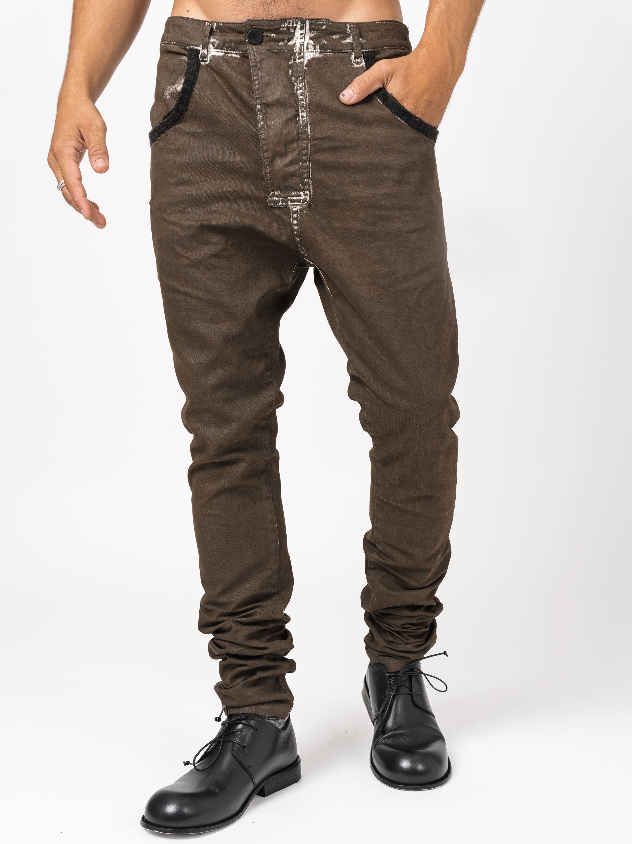 Distressed Slim Fit Pants - INN7