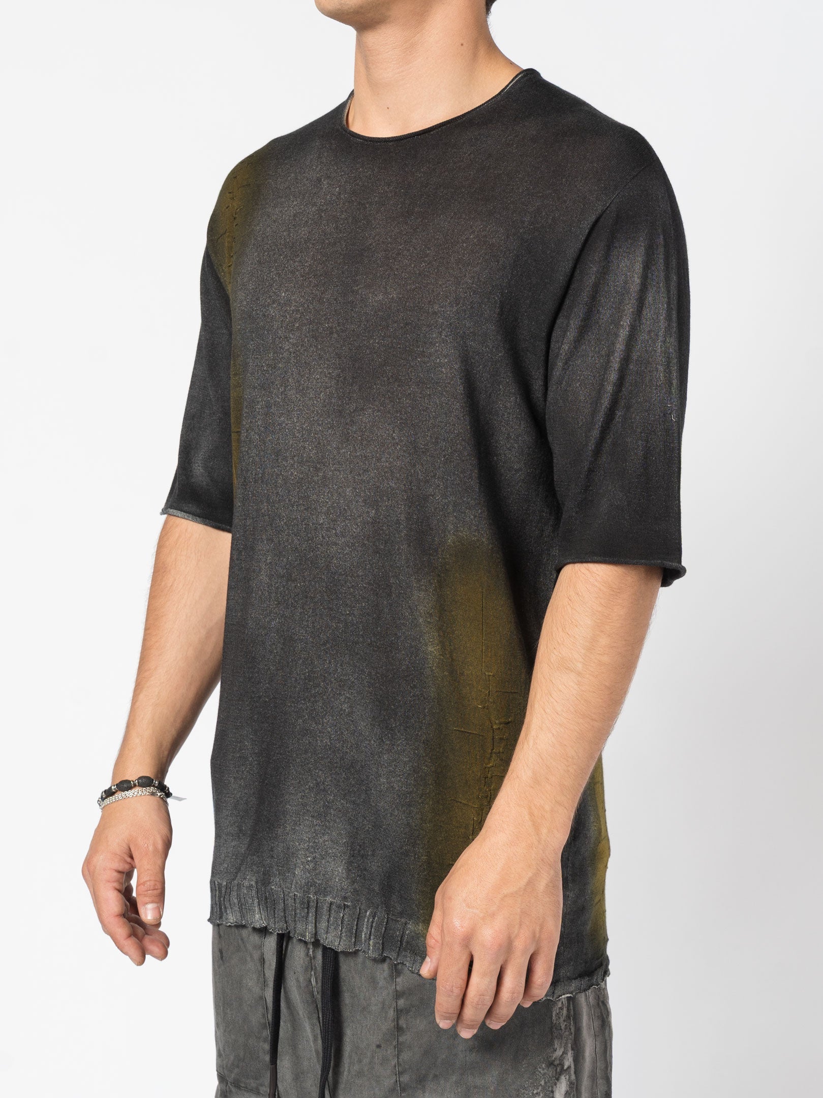 Hand-Dyed Distressed Tee - INN7