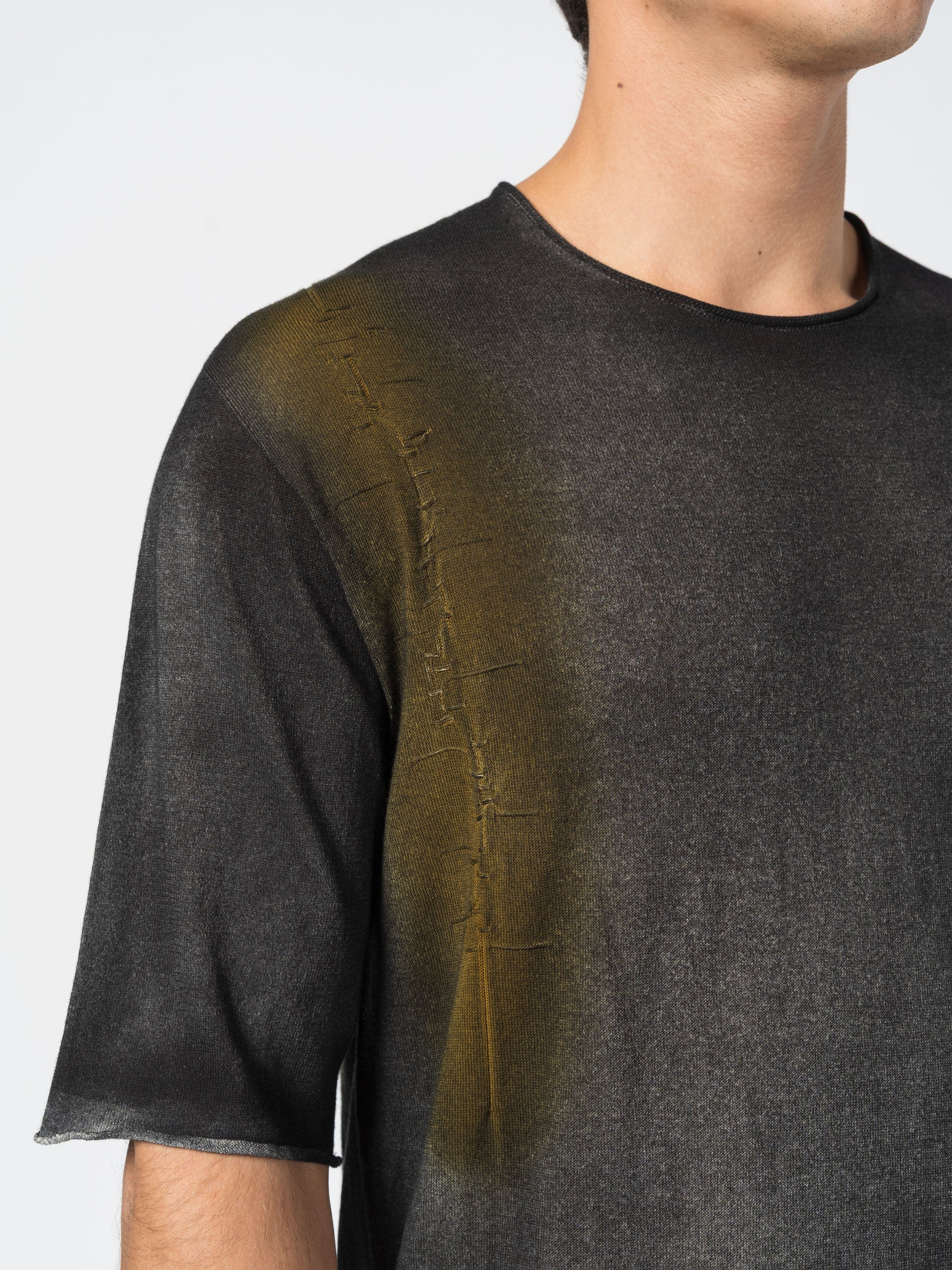 Hand-Dyed Distressed Tee - INN7