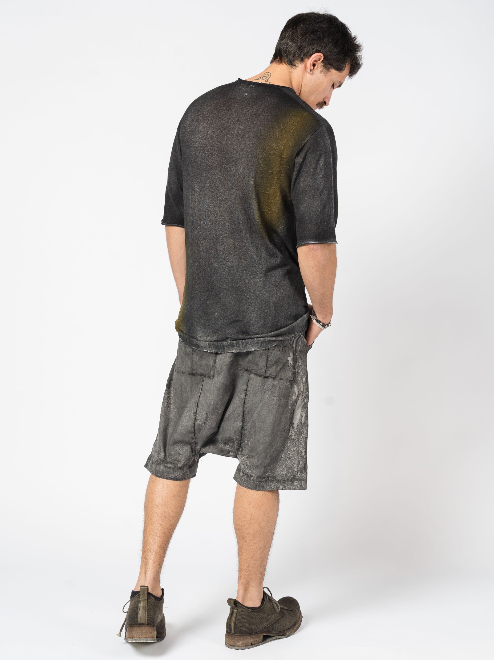 Hand-Dyed Distressed Tee - INN7
