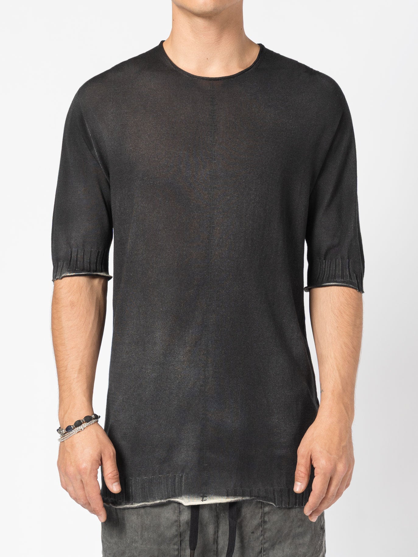 Center Stitch Knit Tee - INN7