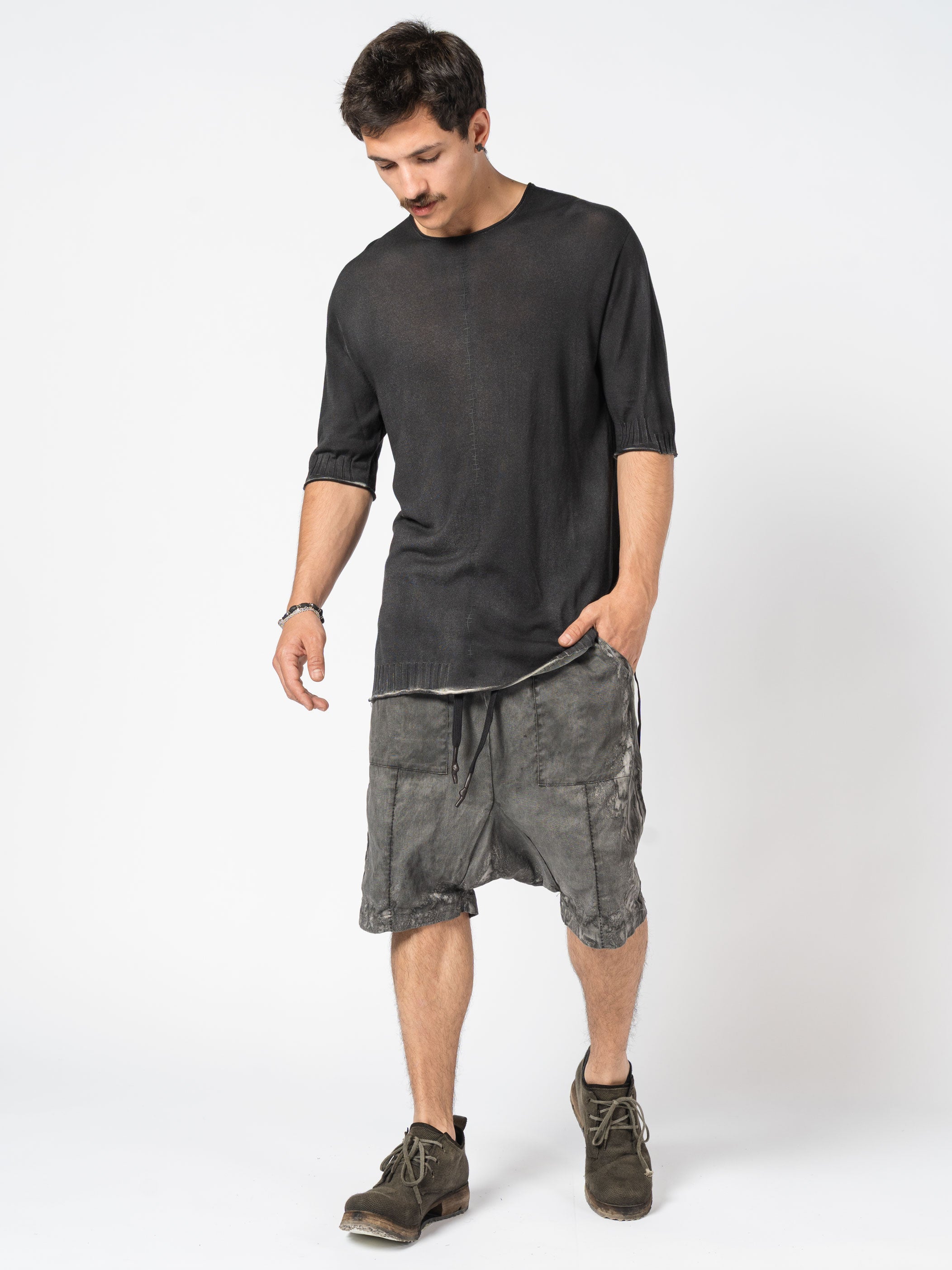 Center Stitch Knit Tee - INN7