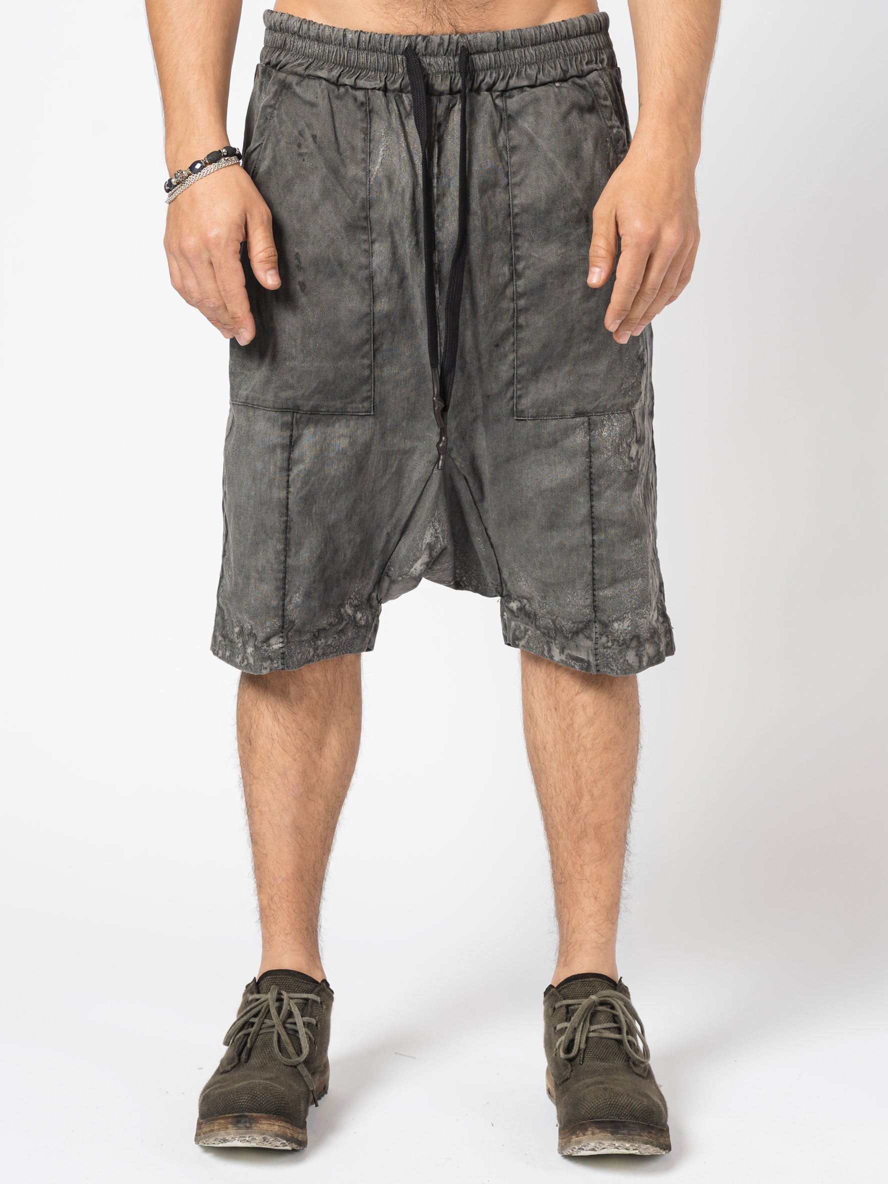 Textured Linen Blend Shorts - INN7