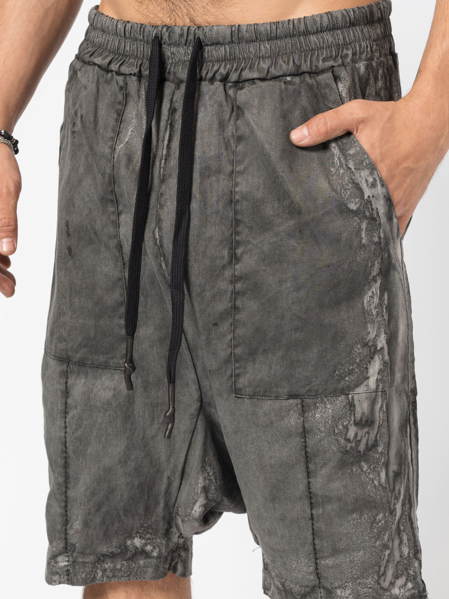 Textured Linen Blend Shorts - INN7