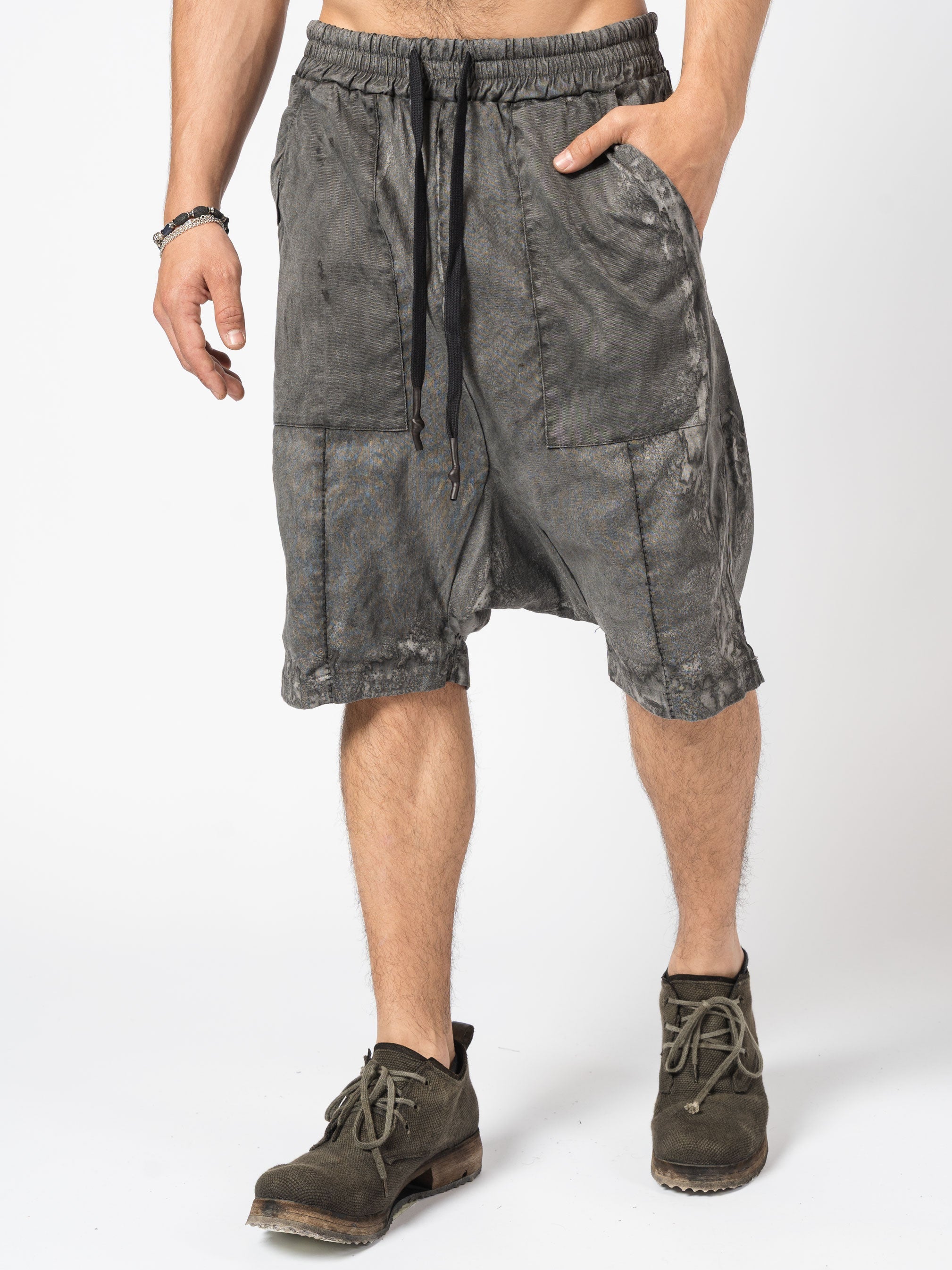 Textured Linen Blend Shorts - INN7