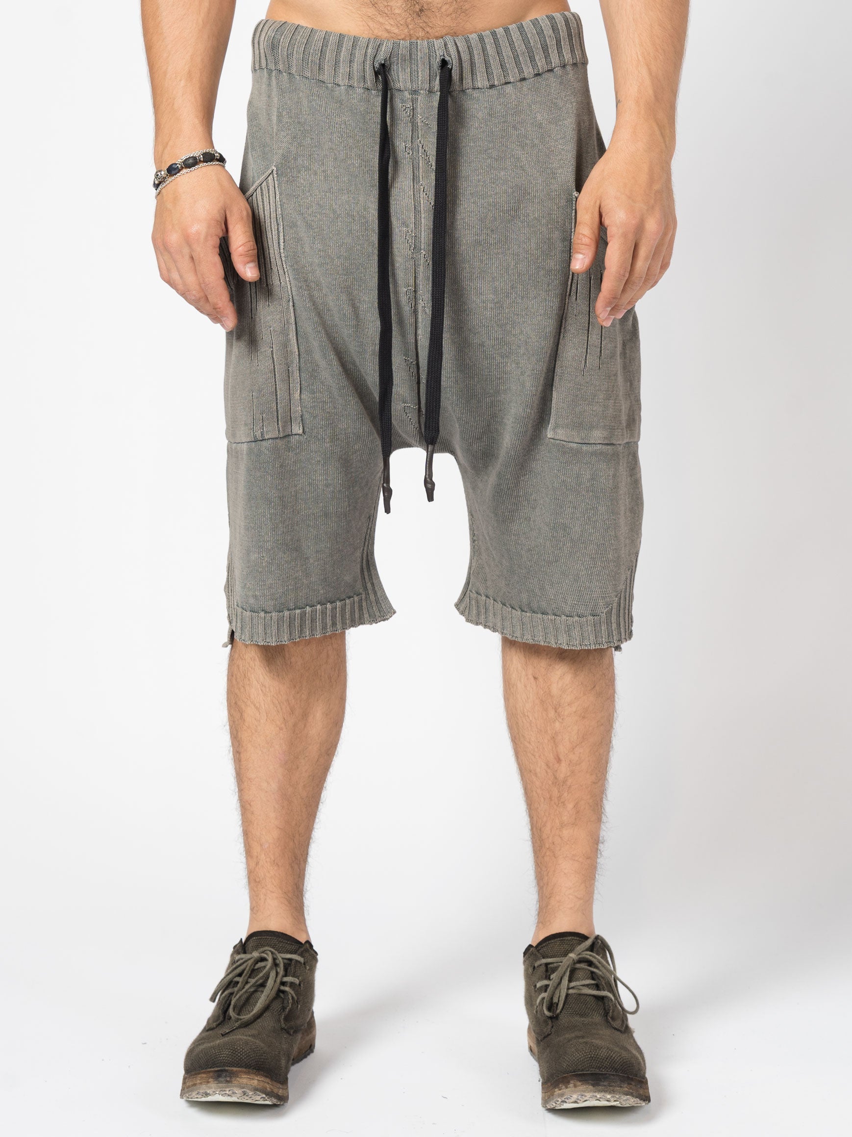 Drop-Crotch Knit Shorts - INN7