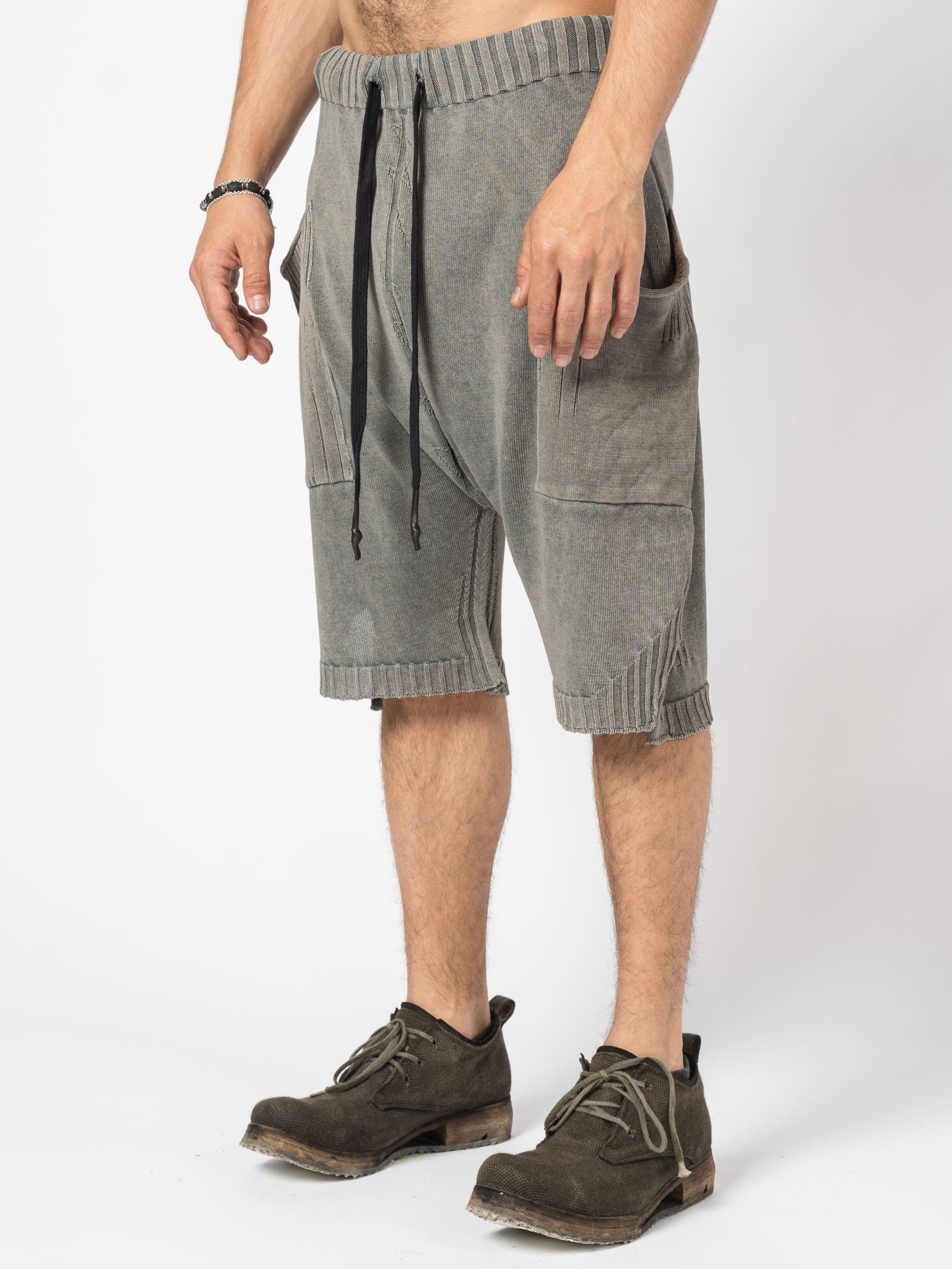 Drop-Crotch Knit Shorts - INN7