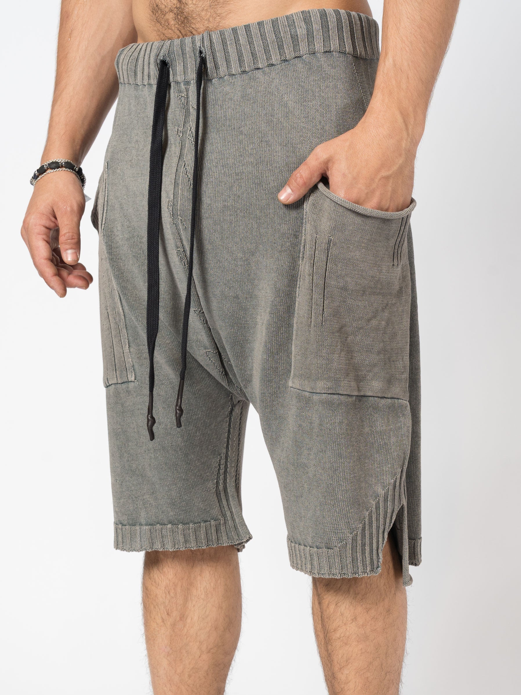 Drop-Crotch Knit Shorts - INN7