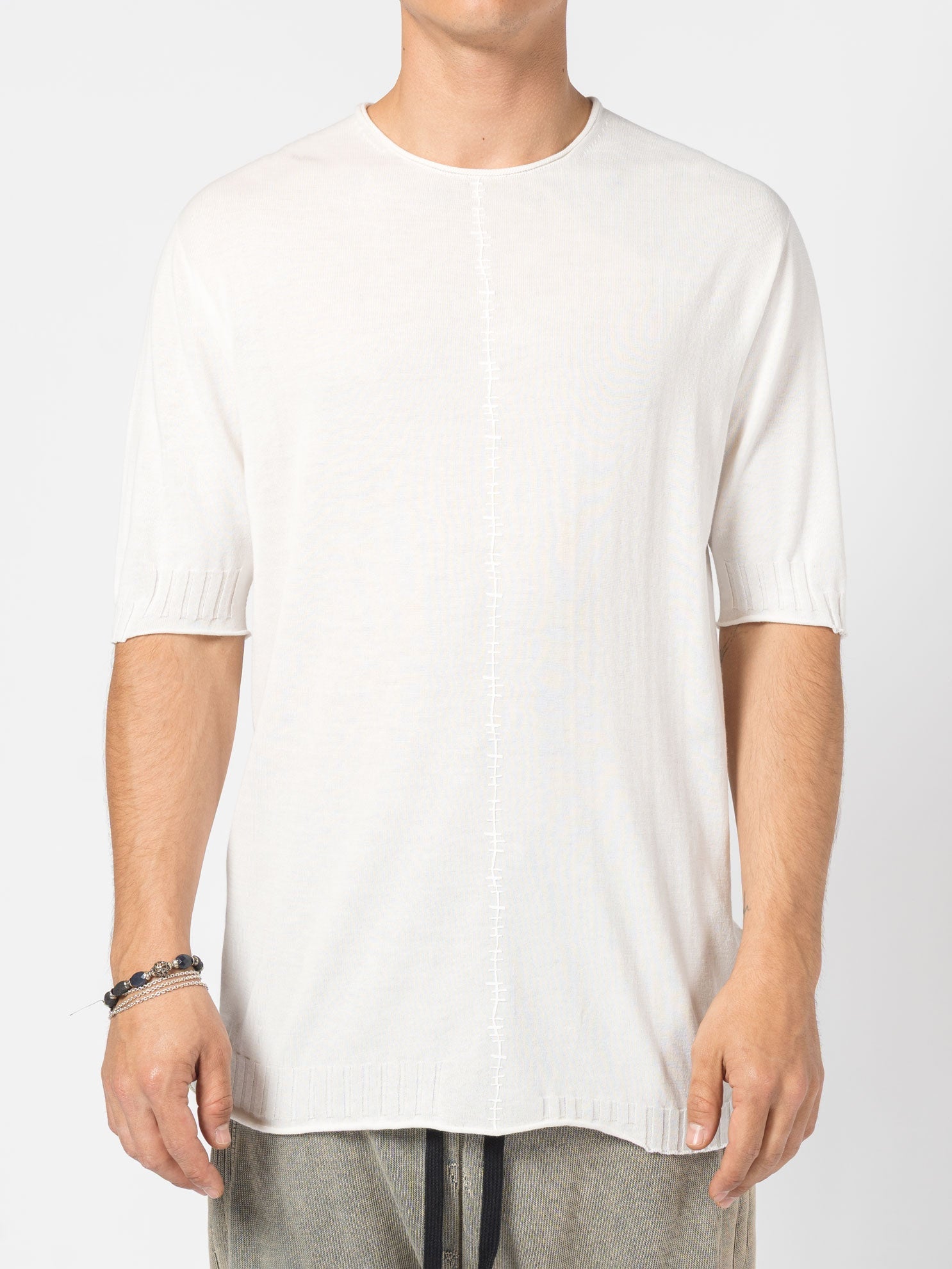 Center Stitch Knit Tee - INN7