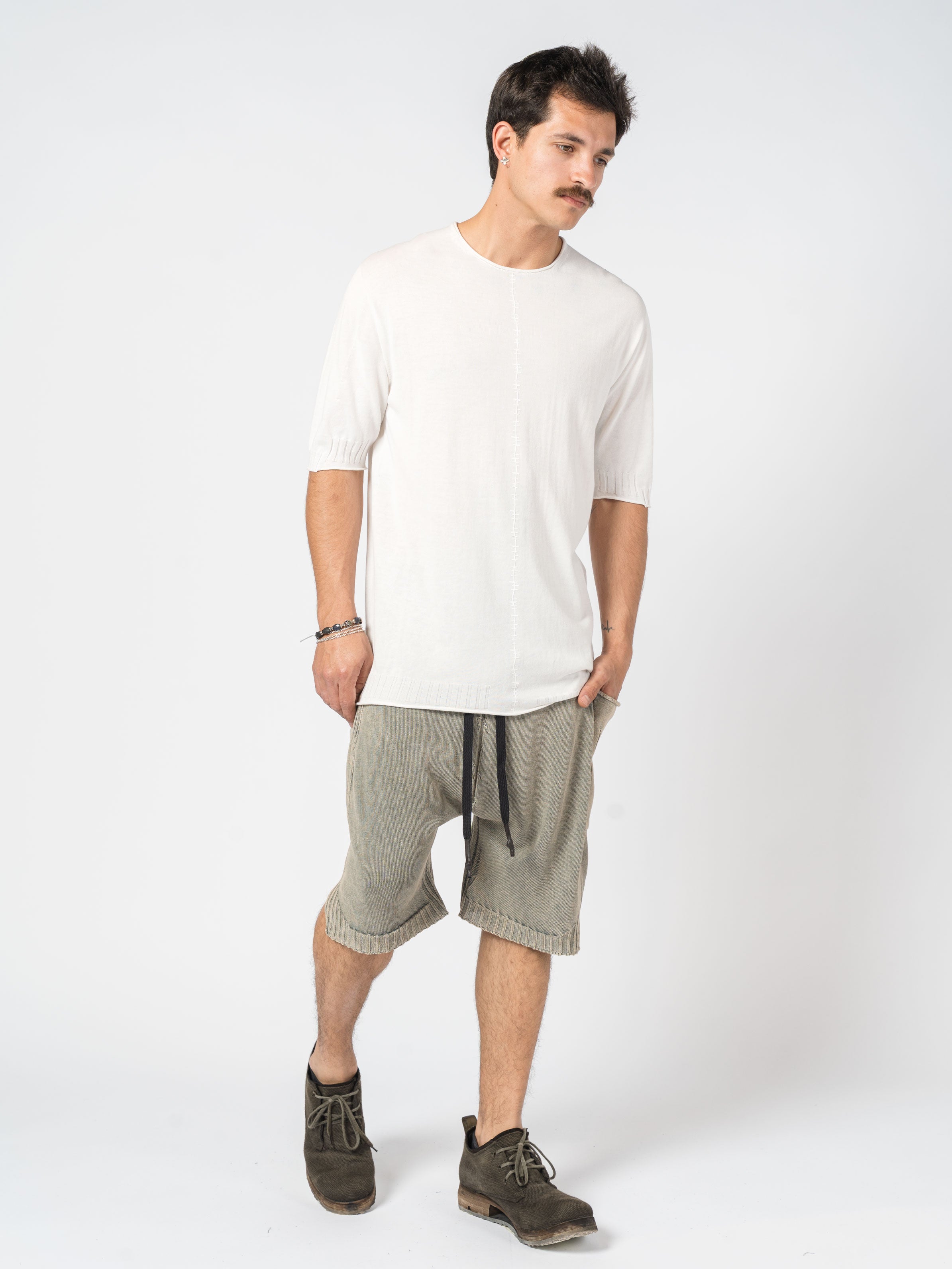 Center Stitch Knit Tee - INN7
