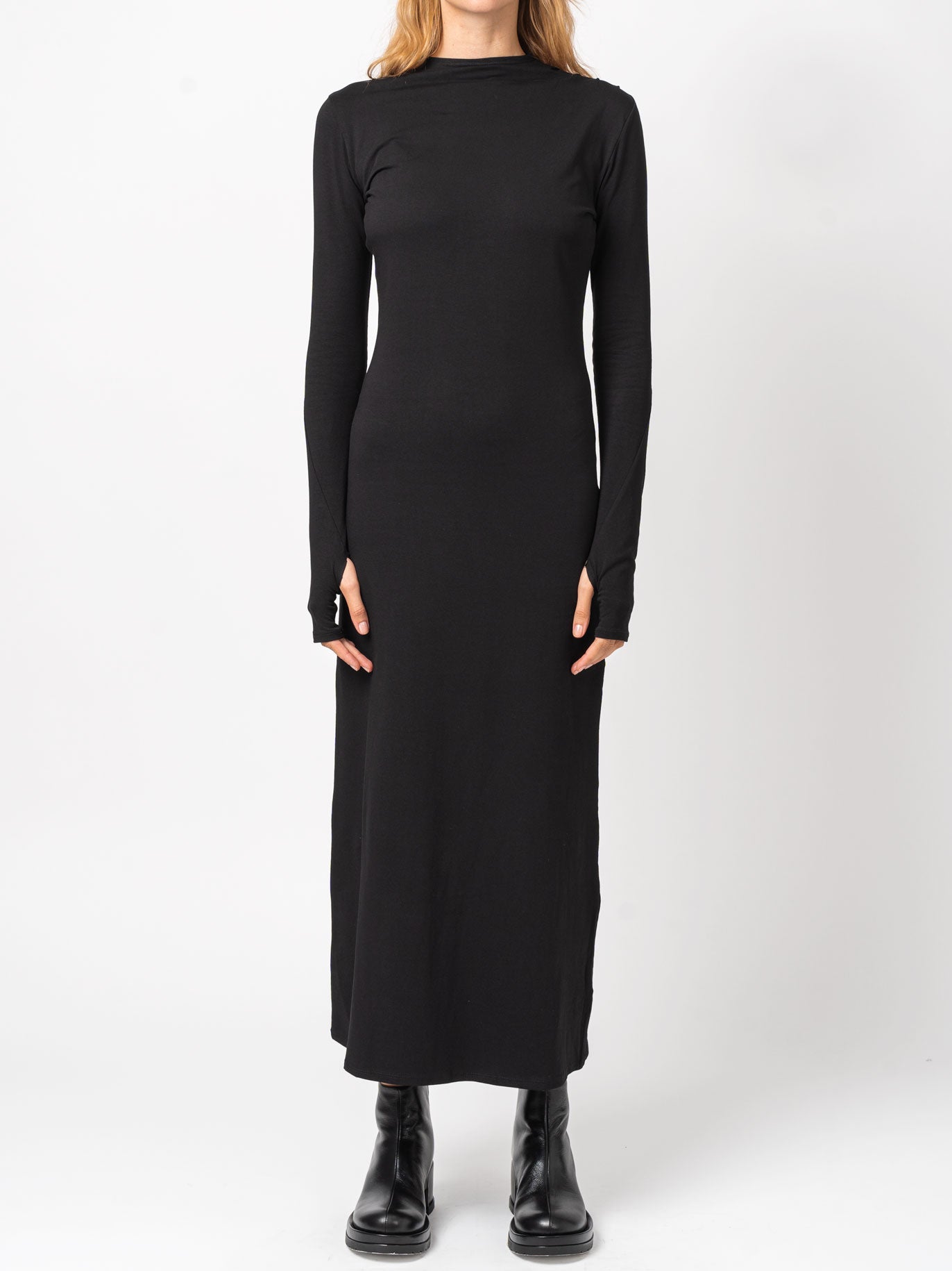 Minimalist Long Sleeve Midi Dress - INN7