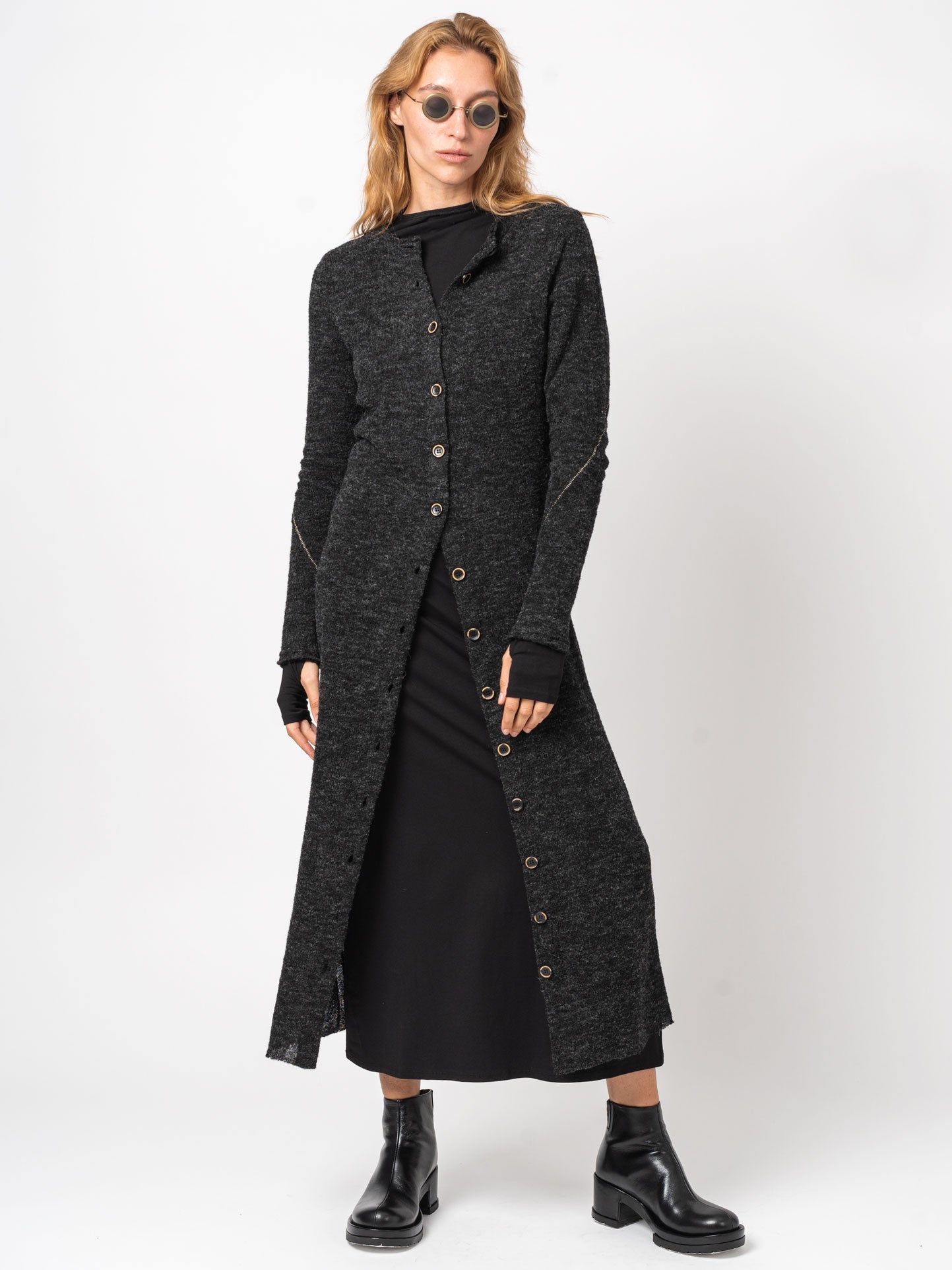 Long Buttoned Cardigan - INN7
