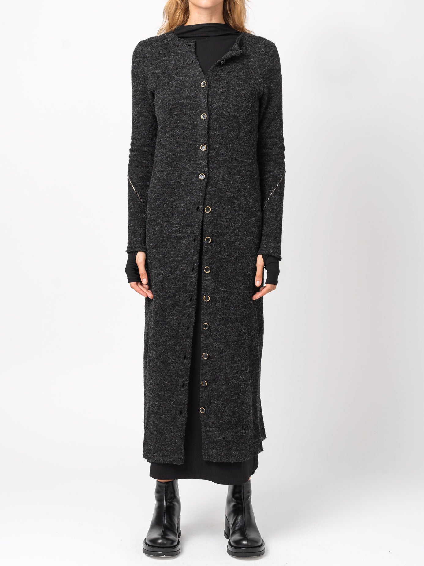Long Buttoned Cardigan - INN7