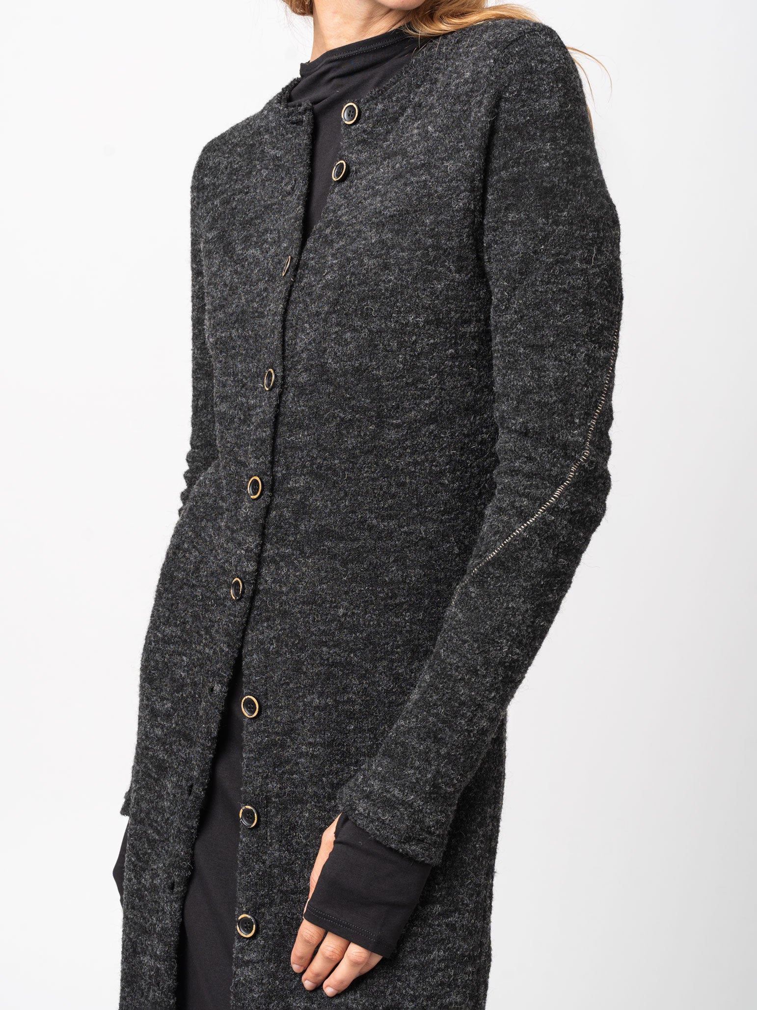 Long Buttoned Cardigan - INN7