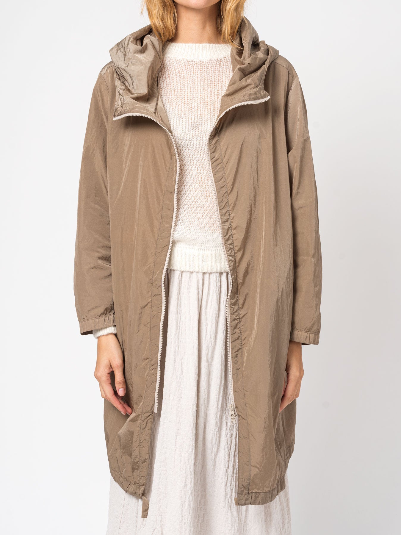 Nylon Hooded Duster - INN7