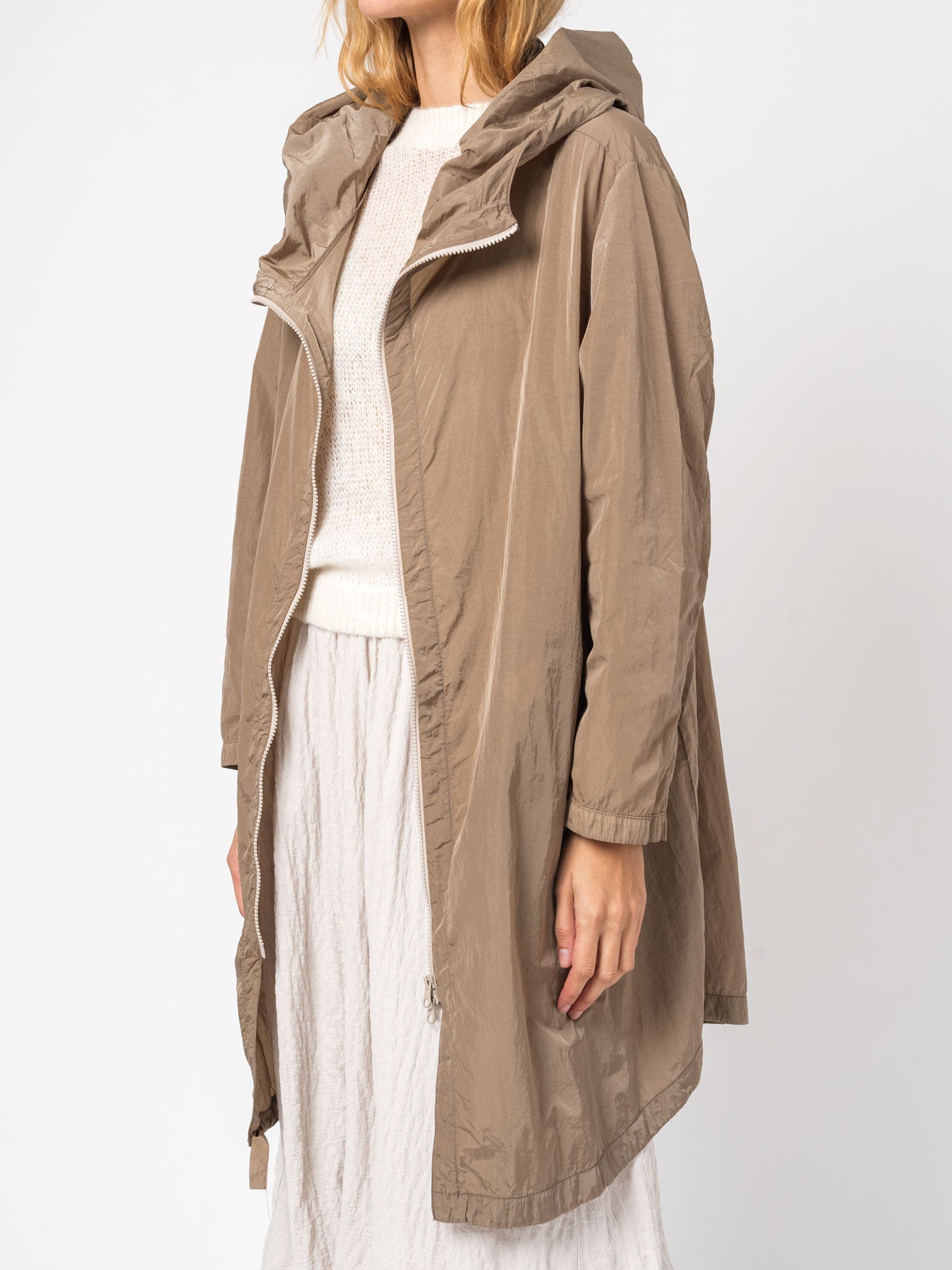 Nylon Hooded Duster - INN7