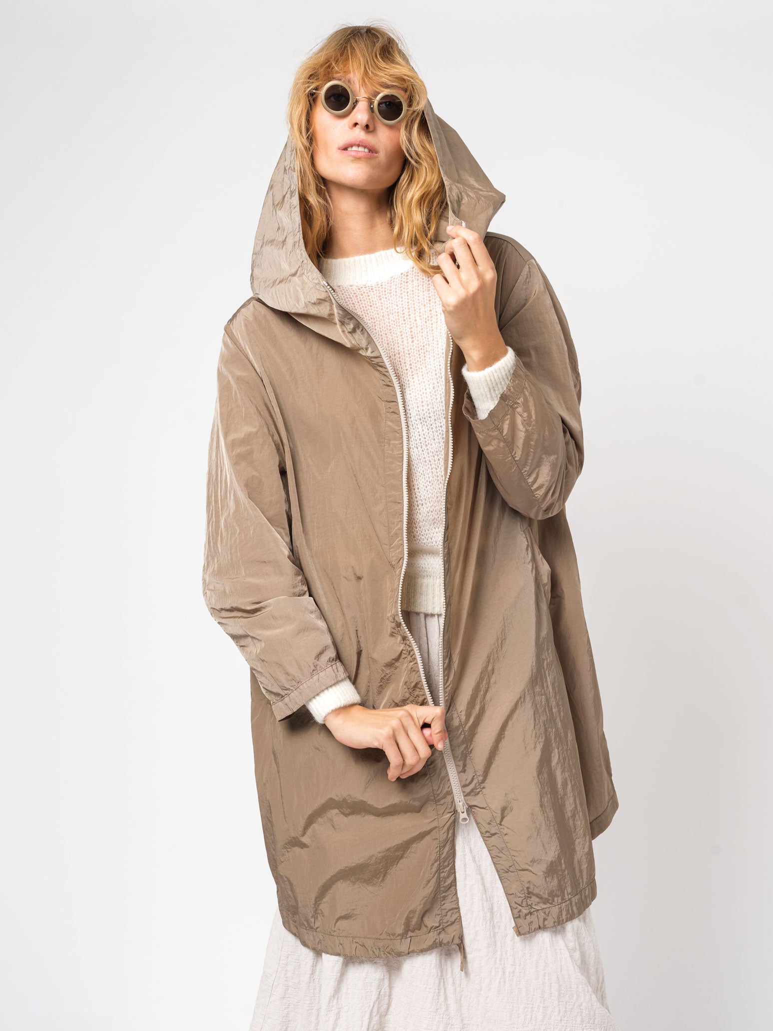 Nylon Hooded Duster - INN7