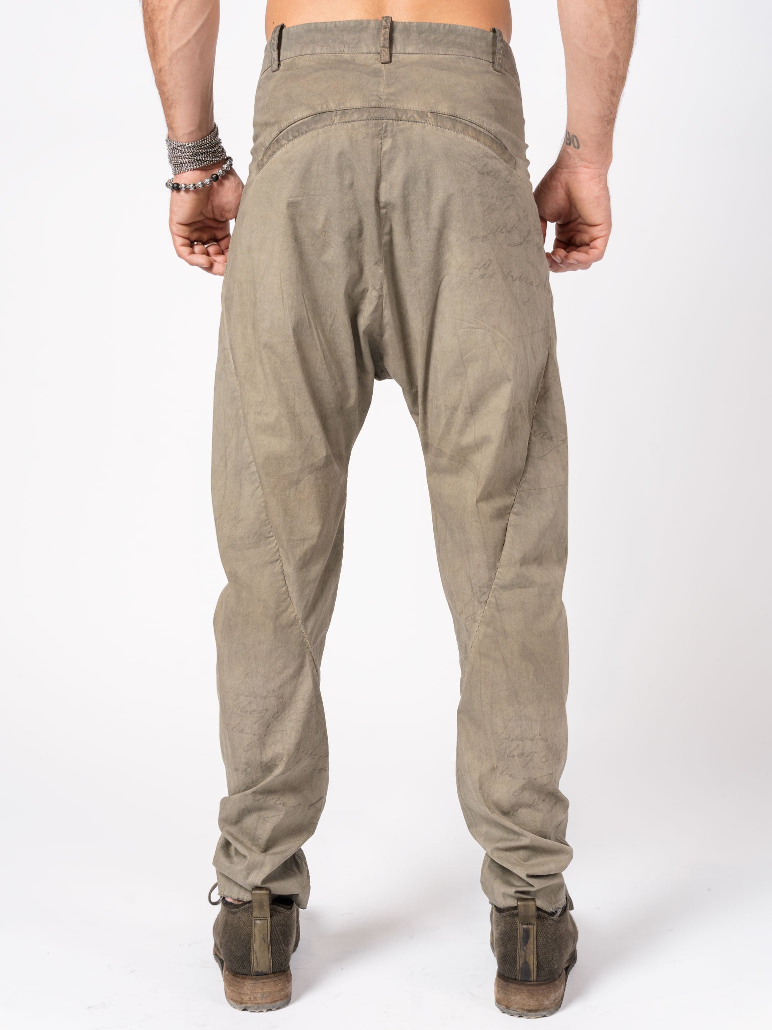 Overdyed Pleated Stretch Trousers - INN7