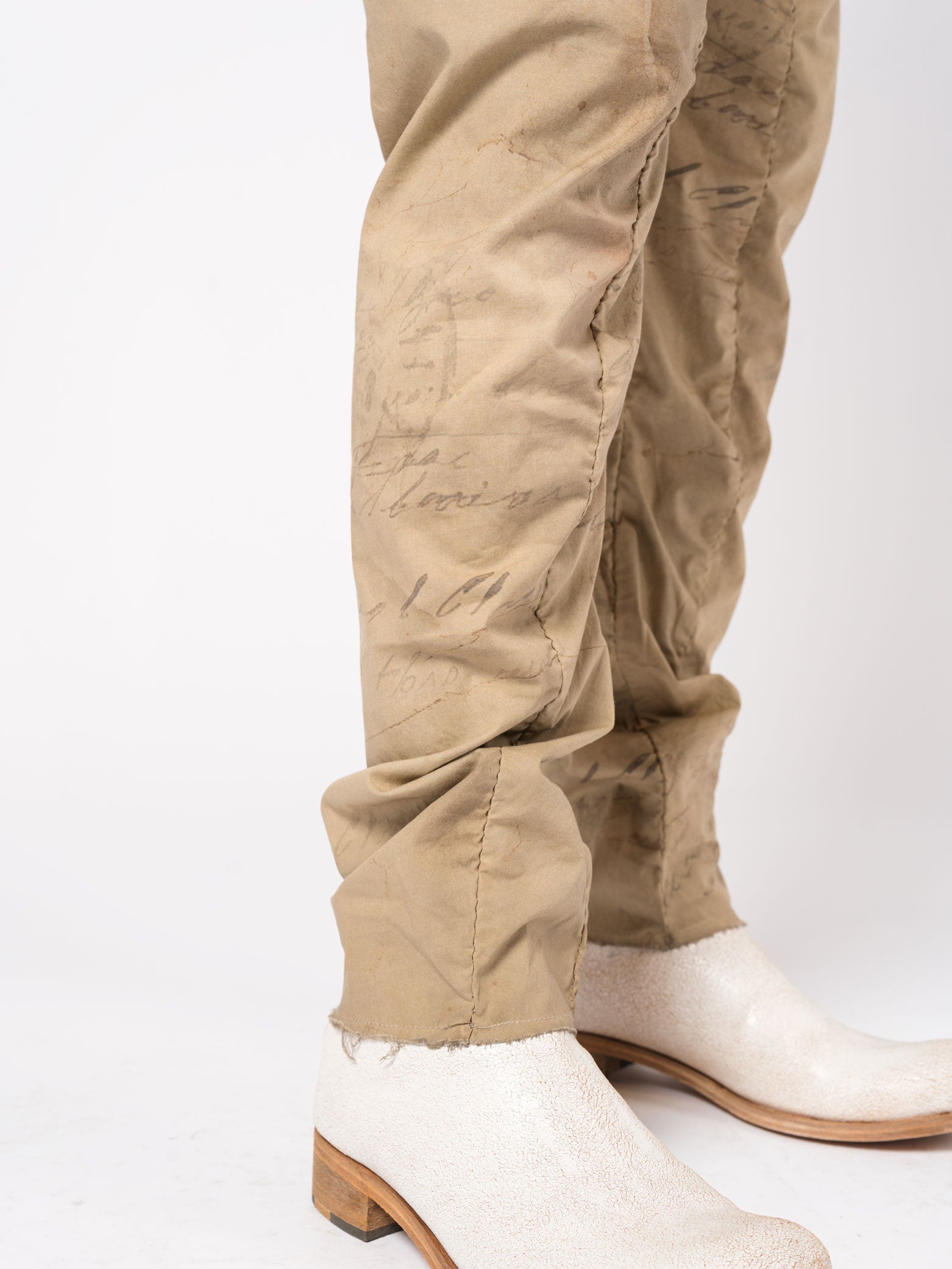 Overdyed Pleated Stretch Trousers - INN7