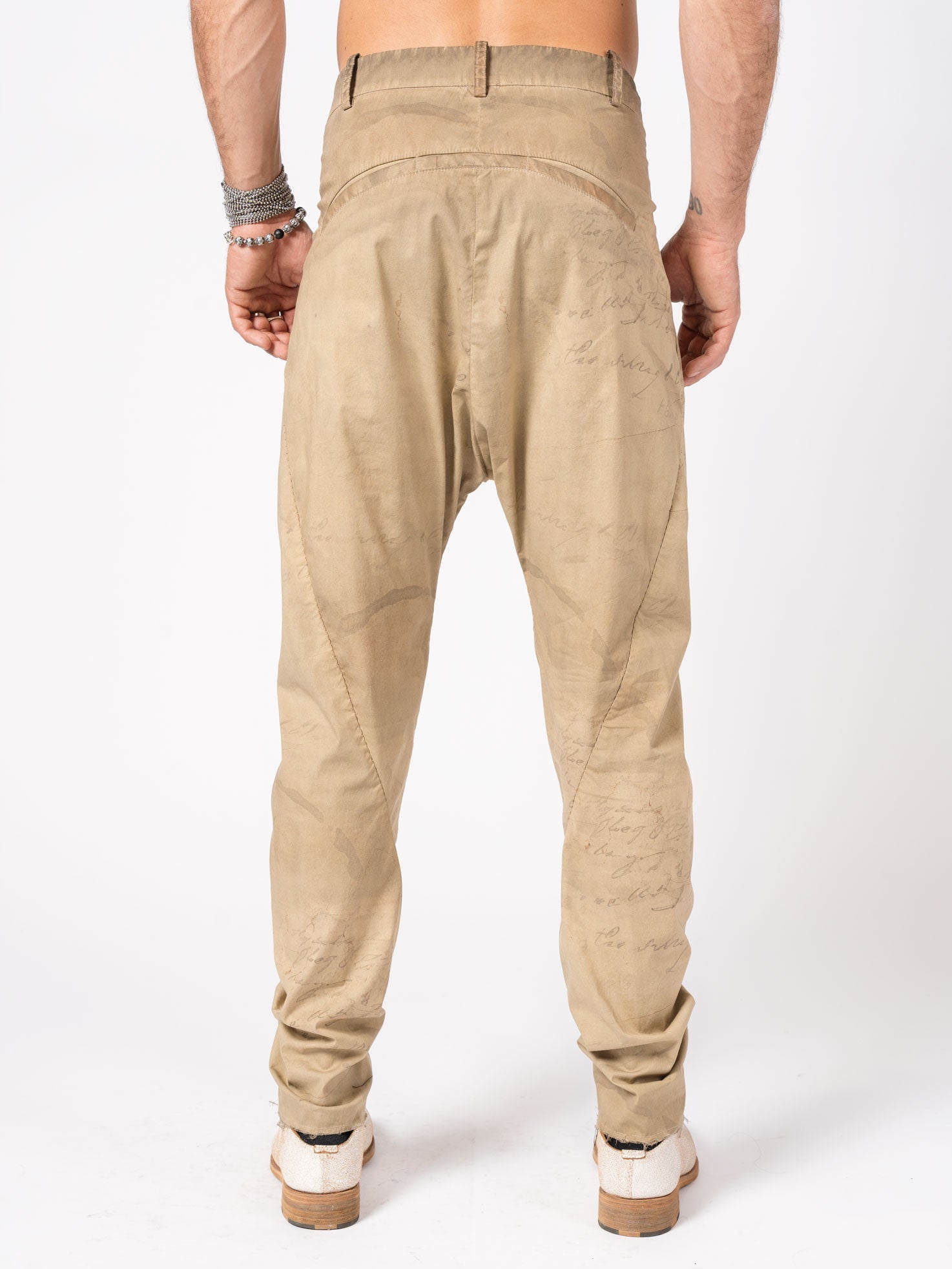 Overdyed Pleated Stretch Trousers - INN7